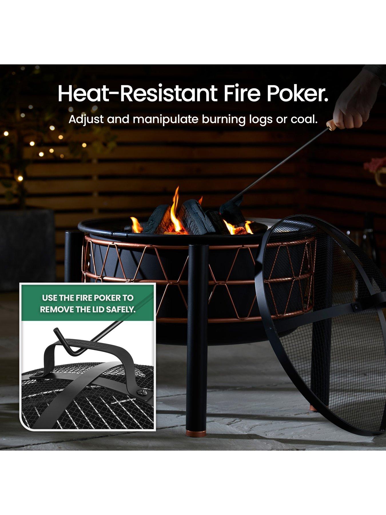 Image 4 of 7 of Vonhaus Black & Copper Fire Pit