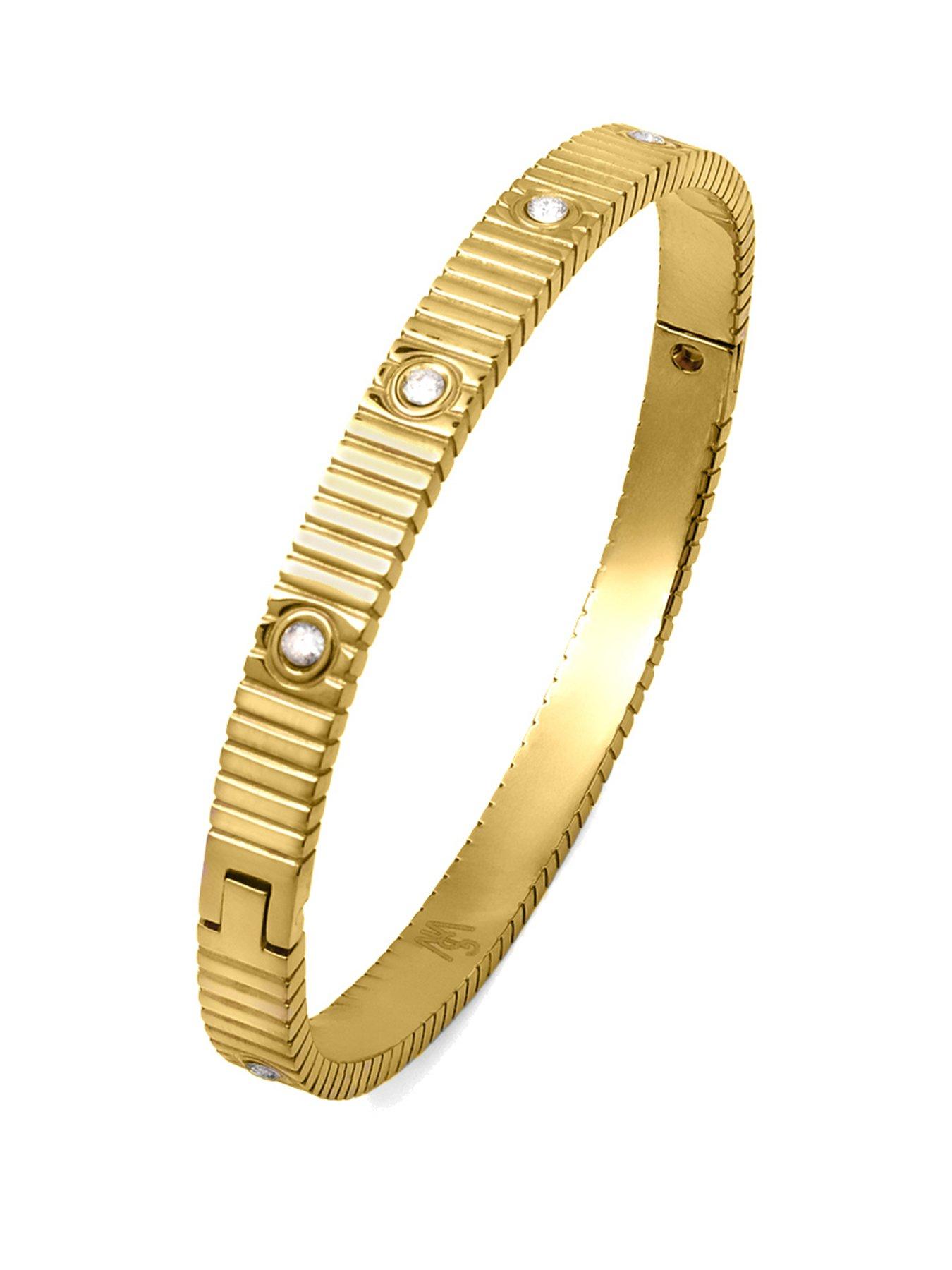 front image of say-it-with-love-bangle-yellow-gold