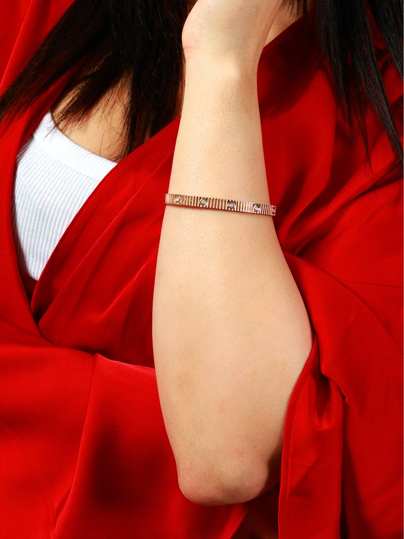 stillFront image of say-it-with-love-bangle-rose-gold