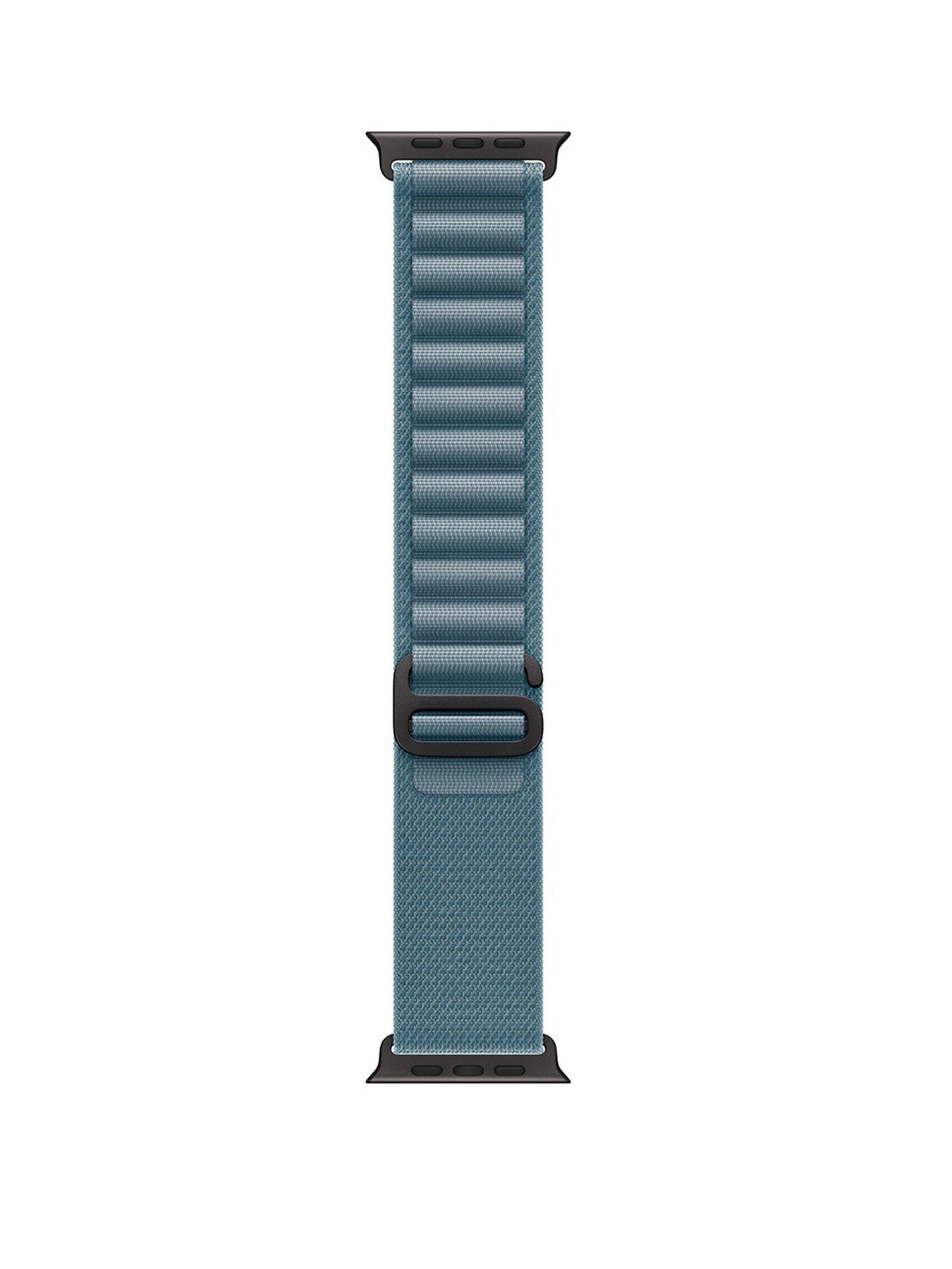 Apple Watch 49mm Light Blue Alpine Loop - Small - Black Titanium Finish