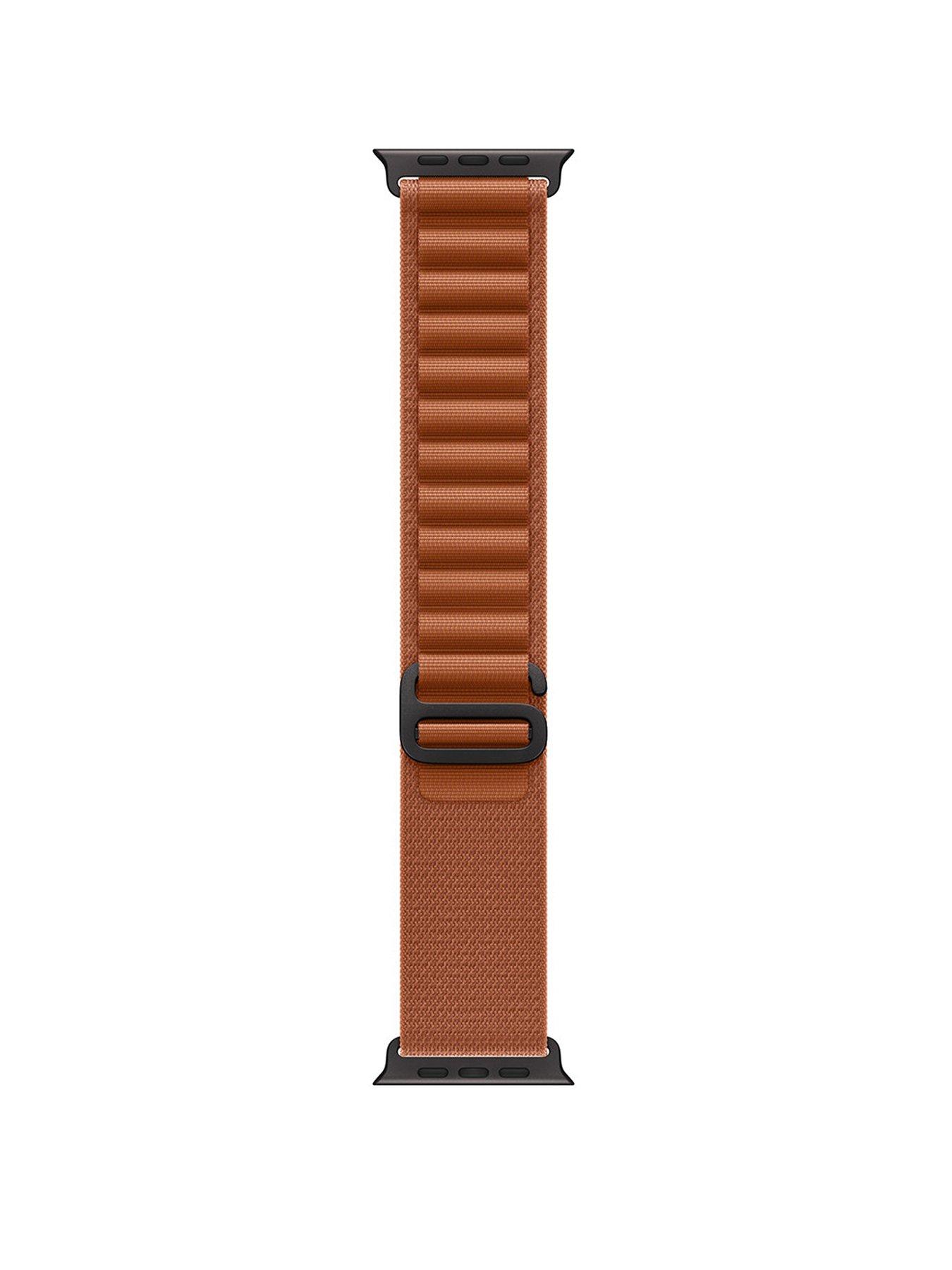  image of apple-watchnbsp49mm-terra-cotta-alpinenbsploop--nbsplarge-black-titanium-finish