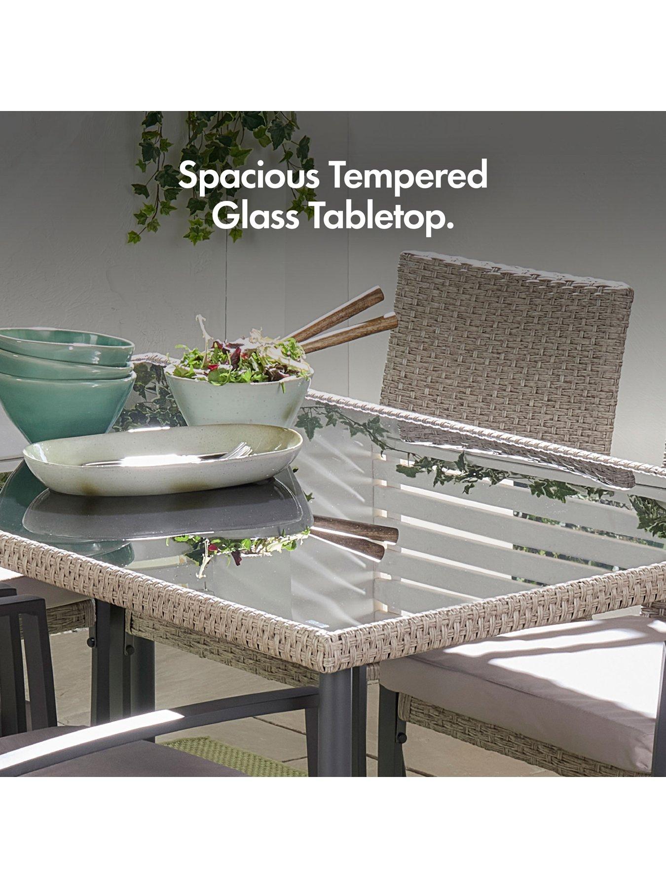 Image 5 of 7 of Vonhaus Alba 6 Seater Garden Dining Set