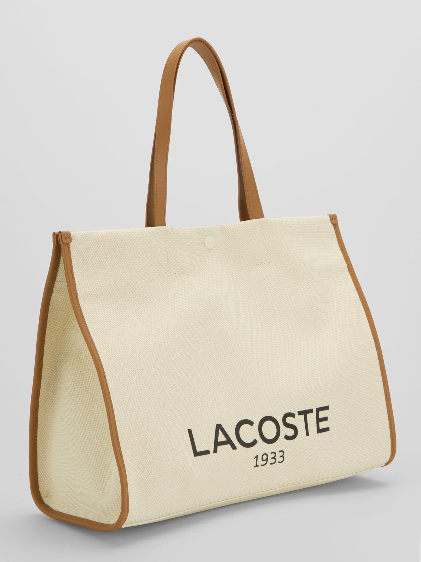 Image 2 of 6 of Lacoste LARGE LOGO CANVAS TOTE