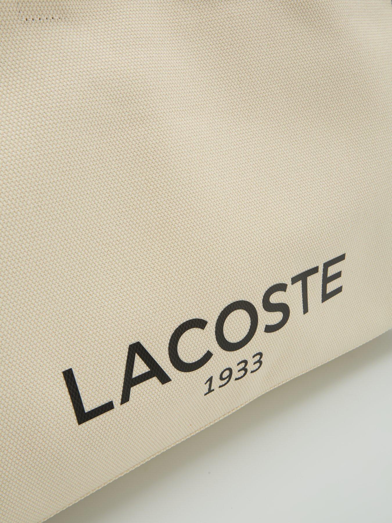 Image 3 of 6 of Lacoste LARGE LOGO CANVAS TOTE