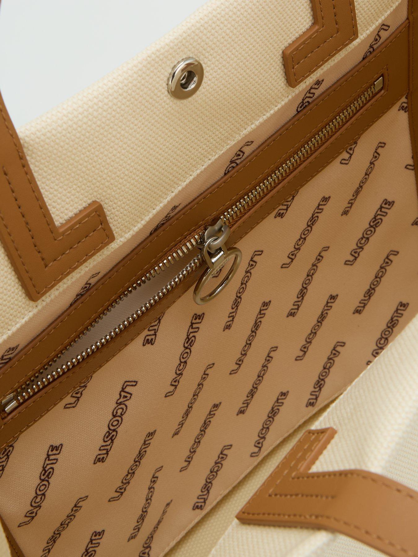 Image 5 of 6 of Lacoste LARGE LOGO CANVAS TOTE