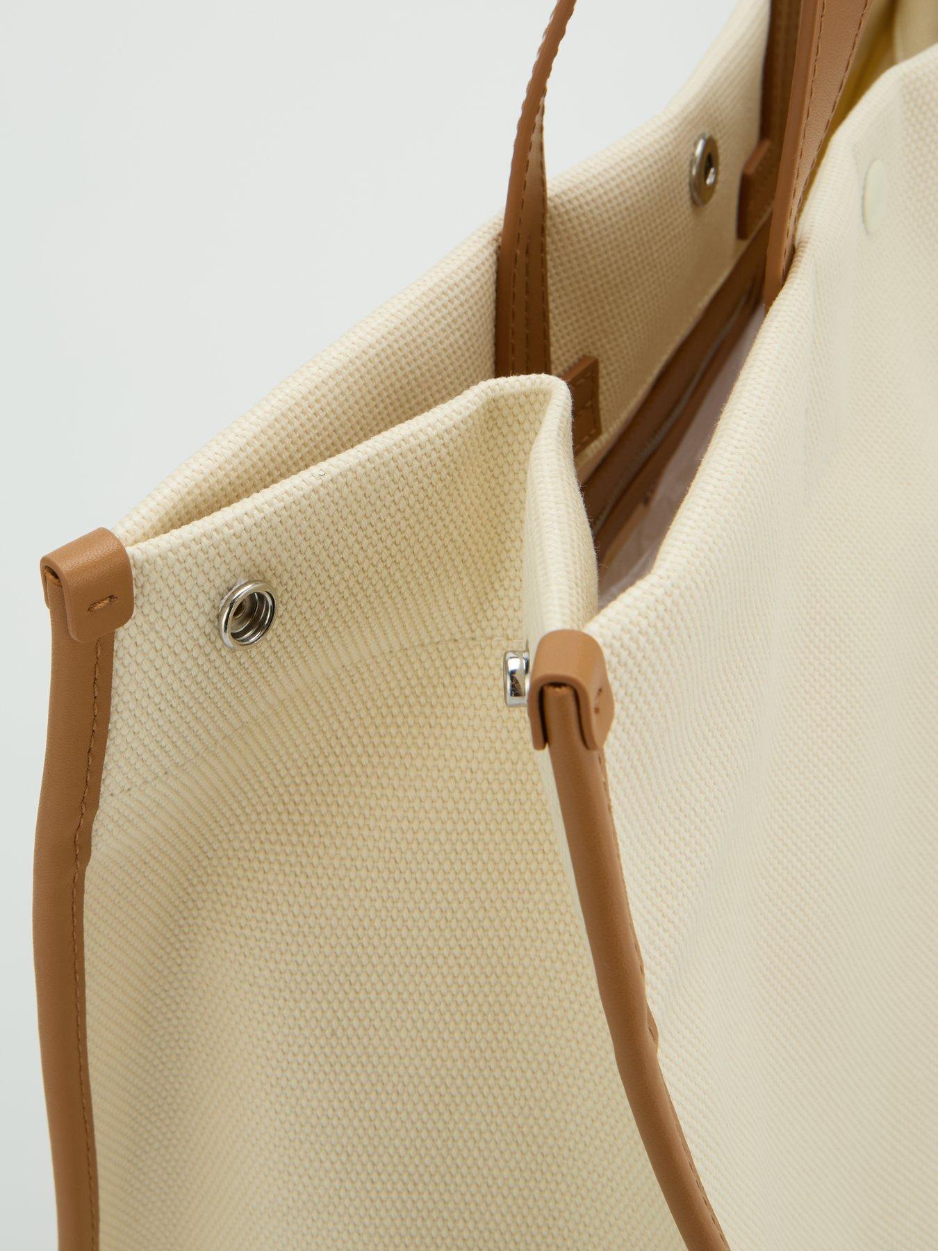 Image 6 of 6 of Lacoste LARGE LOGO CANVAS TOTE