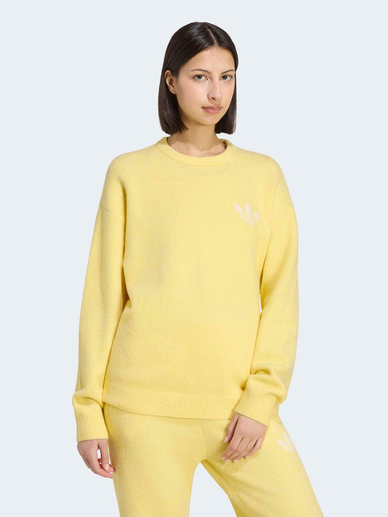 adidas Originals Womens Knitted Sweatshirt - Yellow