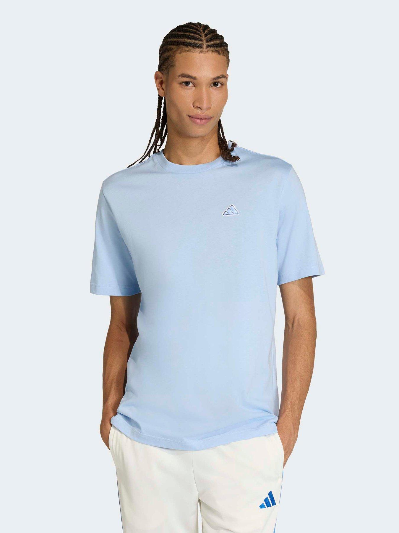 adidas Sportswear Men's Small Logo Icon T-Shirt - Blue