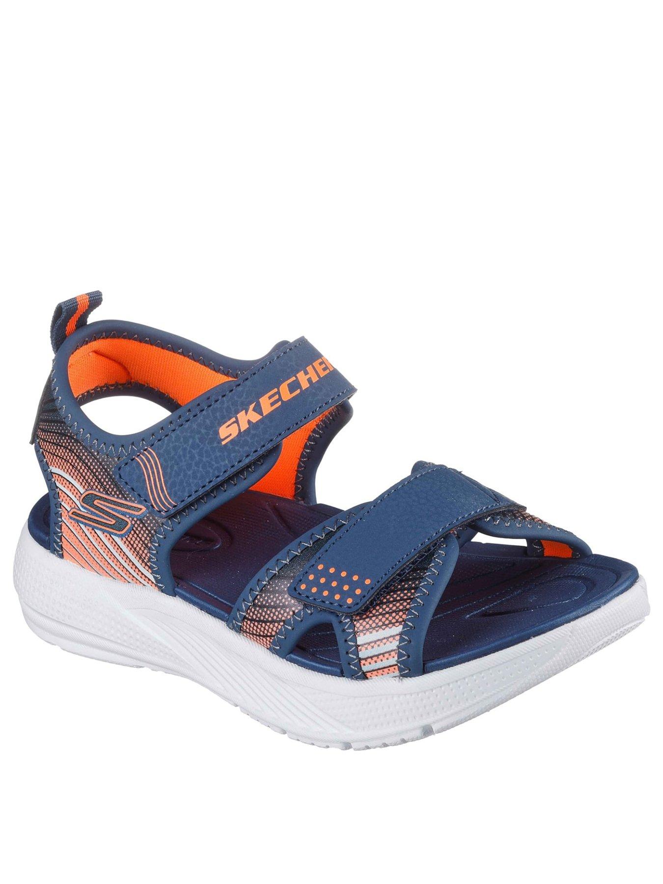 stillFront image of skechers-kids-microspec-splash-sandal-navy