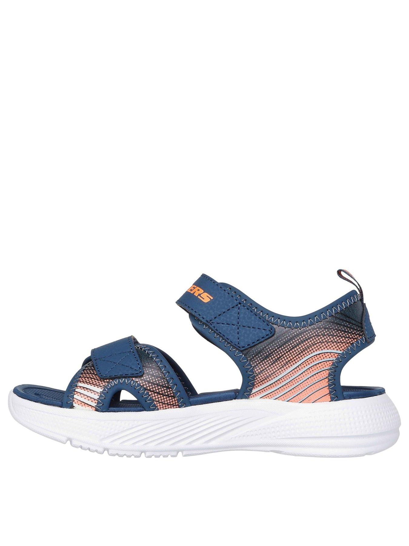  image of skechers-kids-microspec-splash-sandal-navy