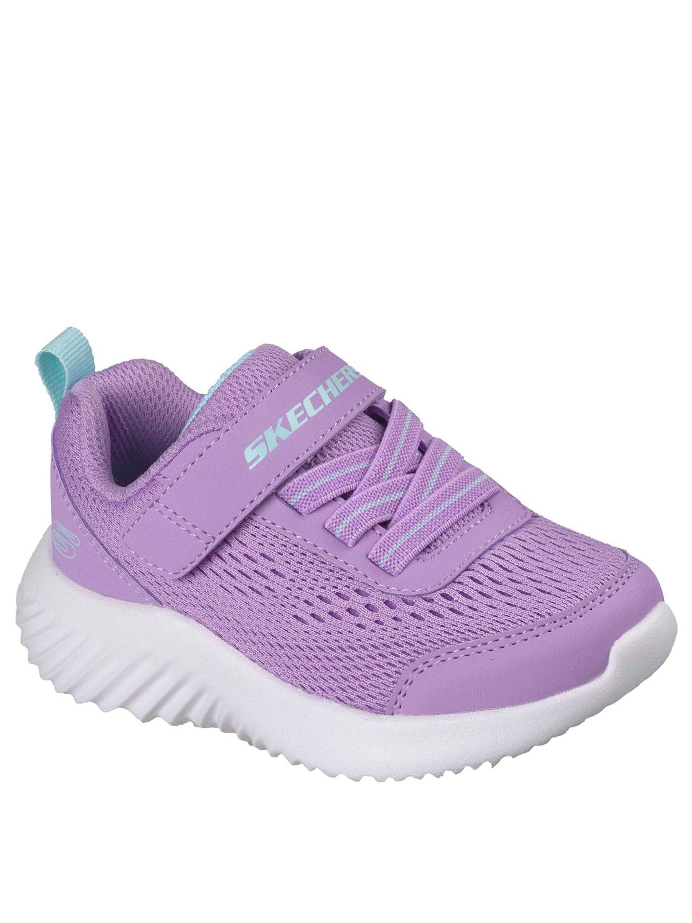stillFront image of skechers-toddler-bounder-trainer-lavender