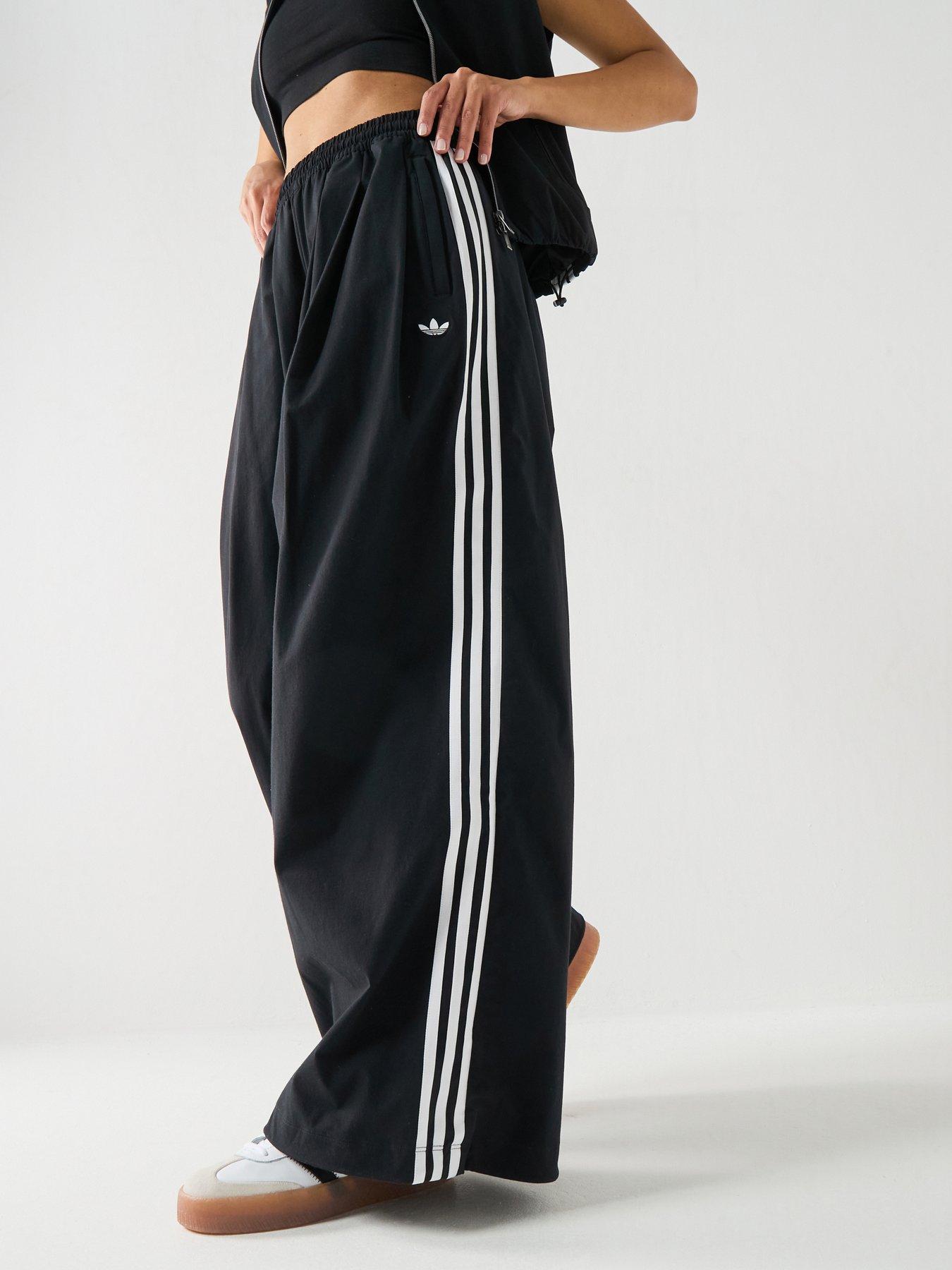 adidas Originals Womens Pleated Track Top - Black
