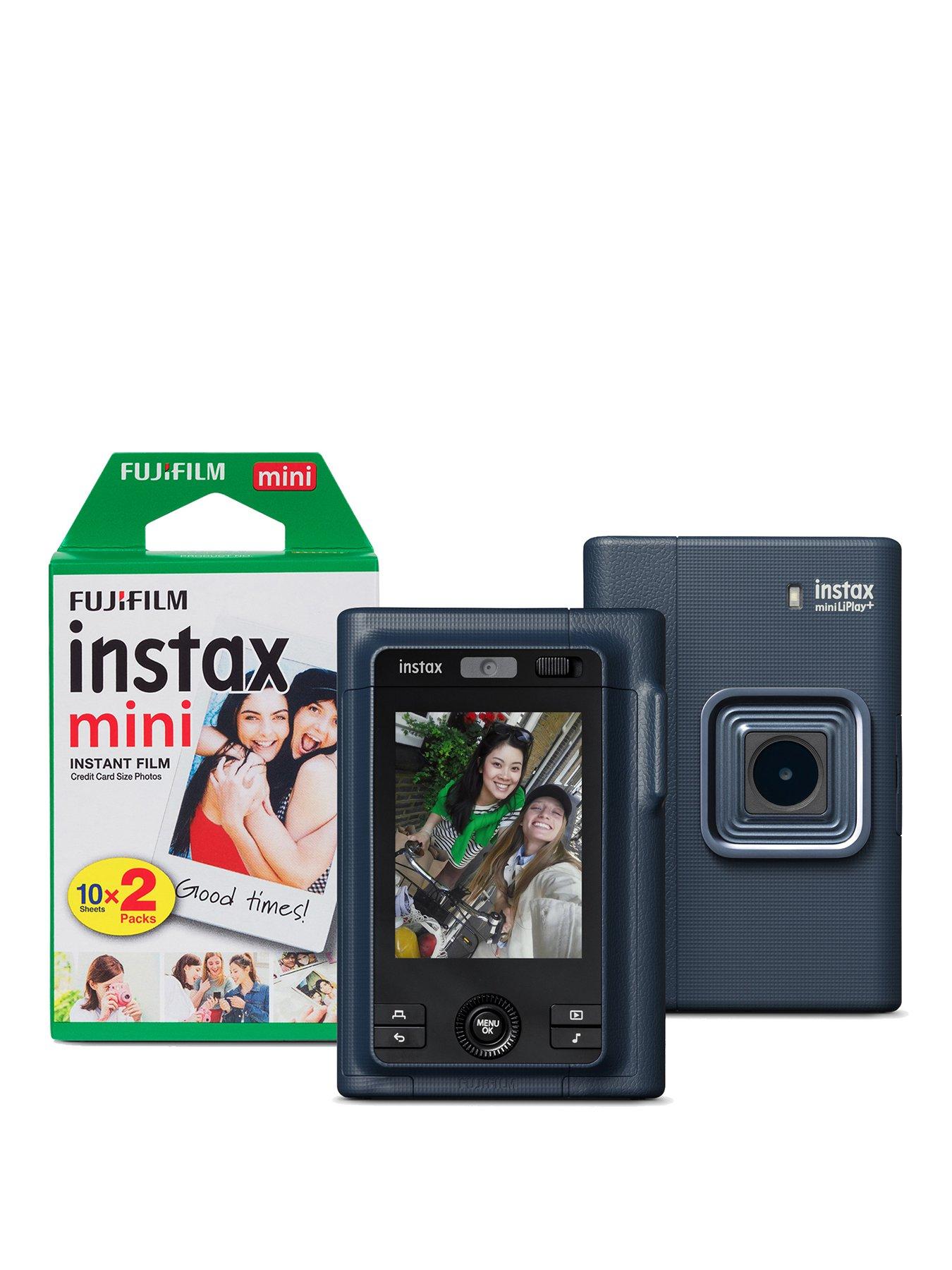 Fujifilm Instax Fujifilm Instax Mini LiPlay Plus Hybrid Instant Camera + 20 Shot Film Pack Navy