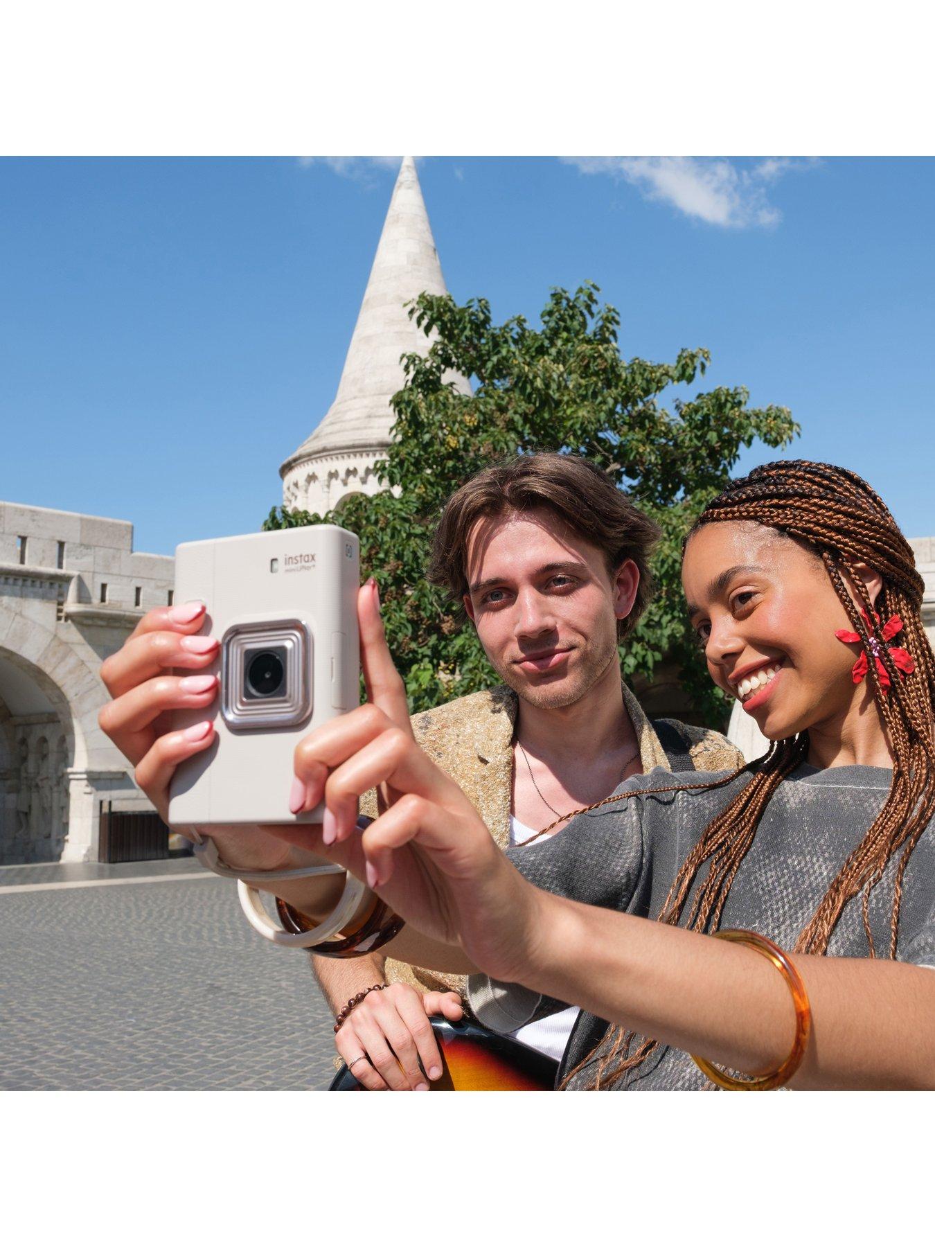  image of fujifilm-instax-fujifilm-instax-mini-liplay-plus-hybrid-instant-camera-biege-20-shot-film-pack-beige