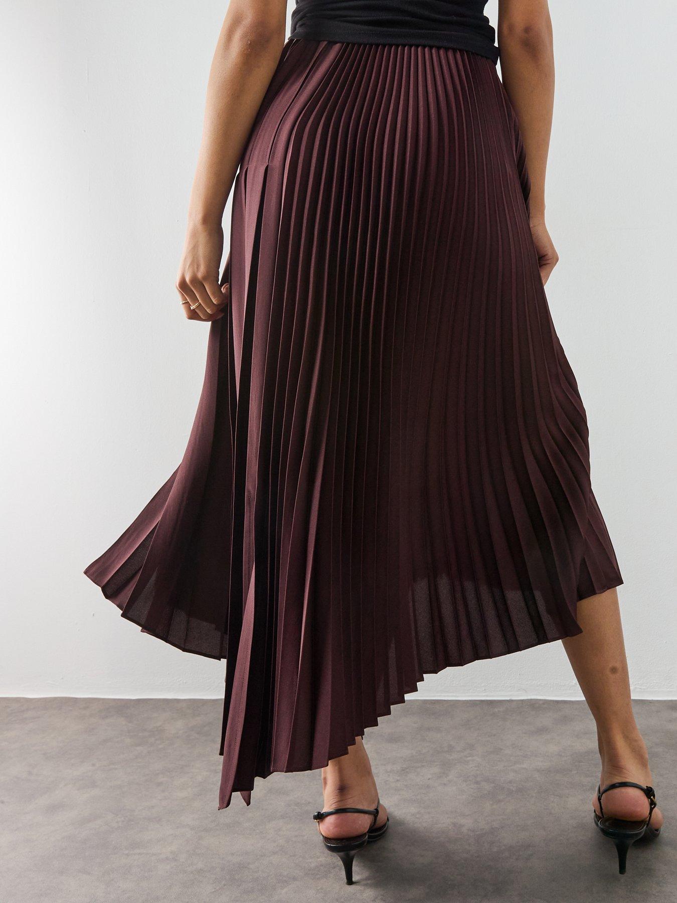 Image 2 of 6 of AllSaints Jax Skirt - Red