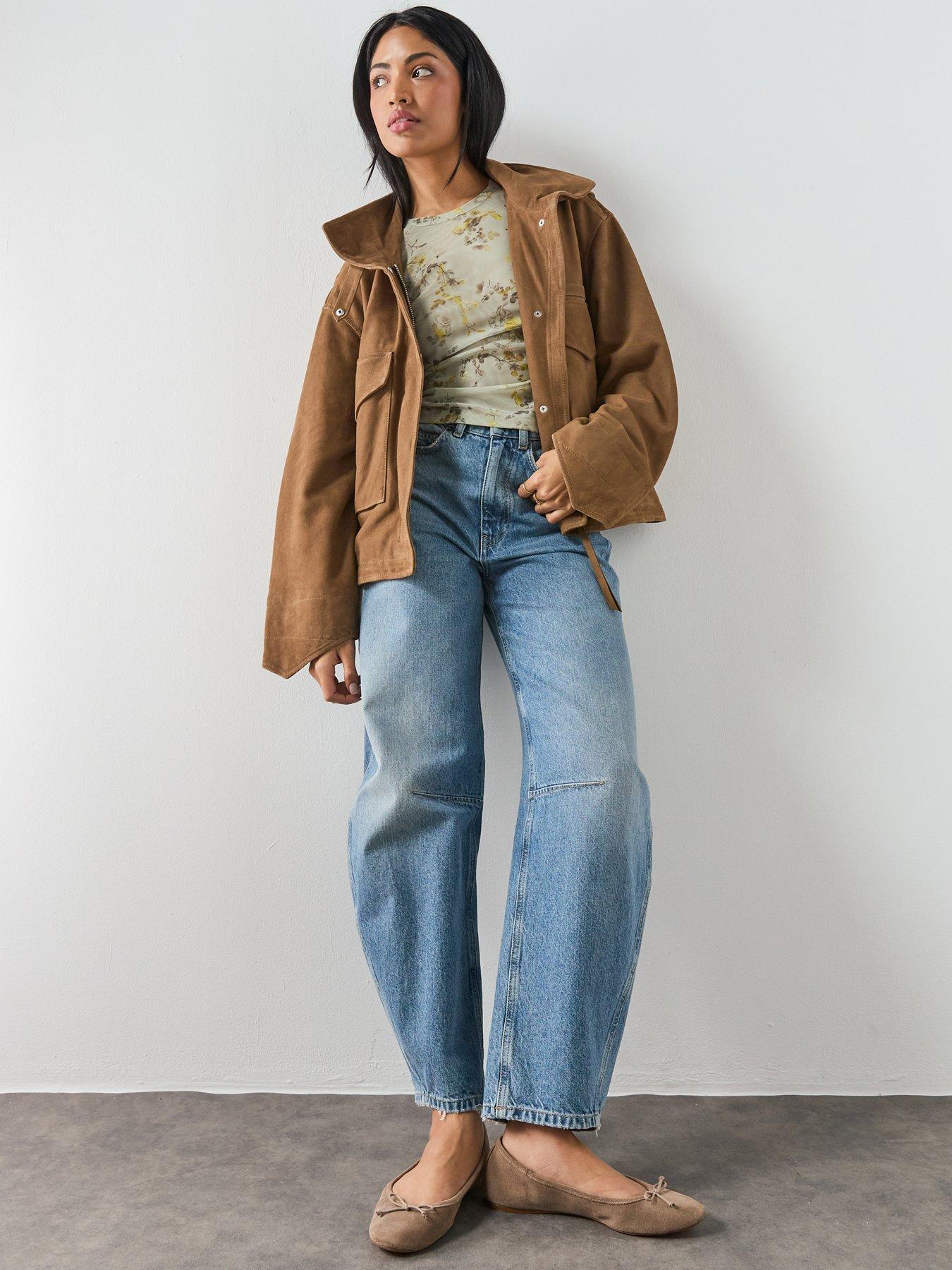 Image 3 of 6 of AllSaints Clay Suede Jacket