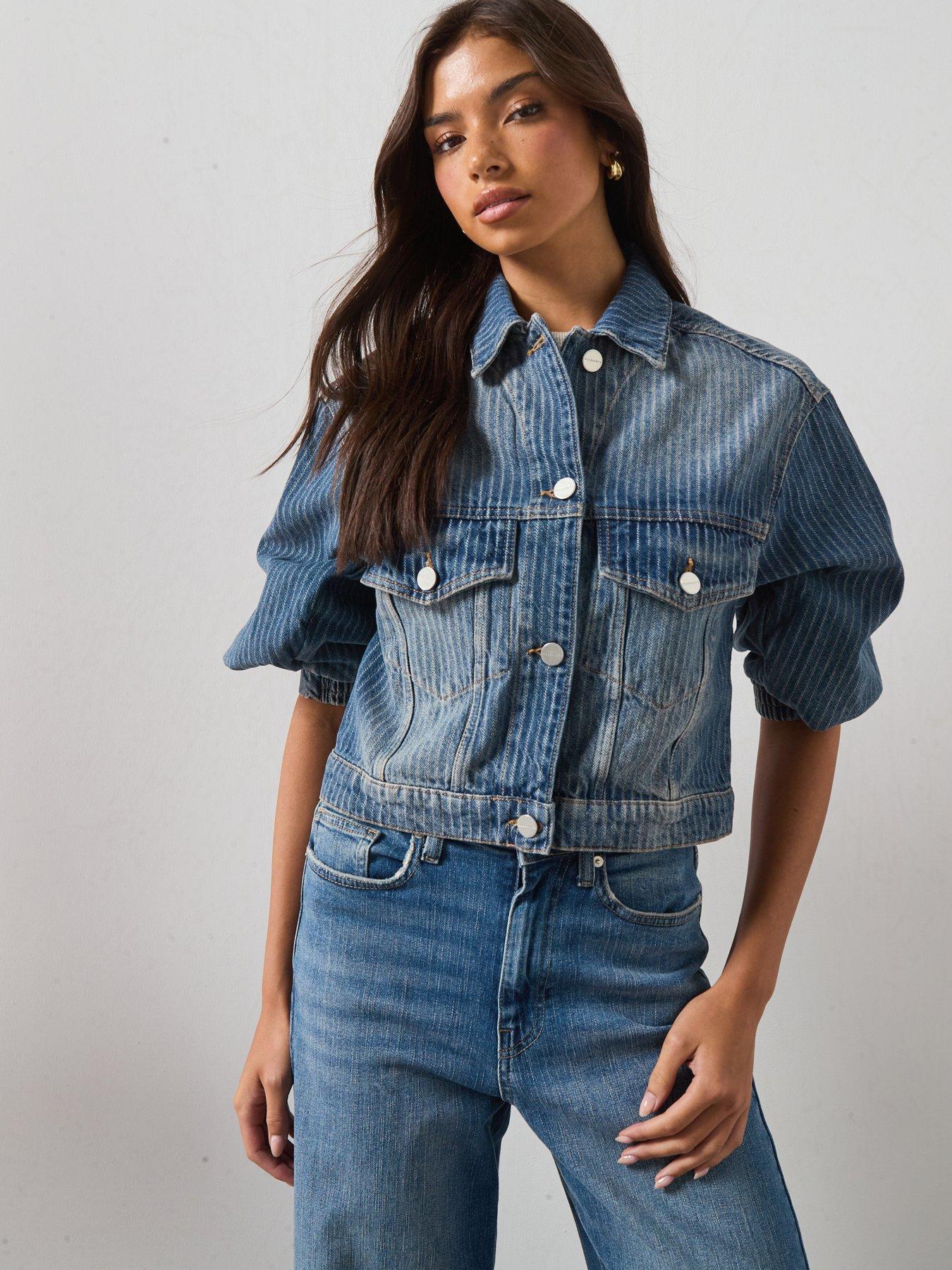 AllSaints Luca Stripe Jacket - Blue