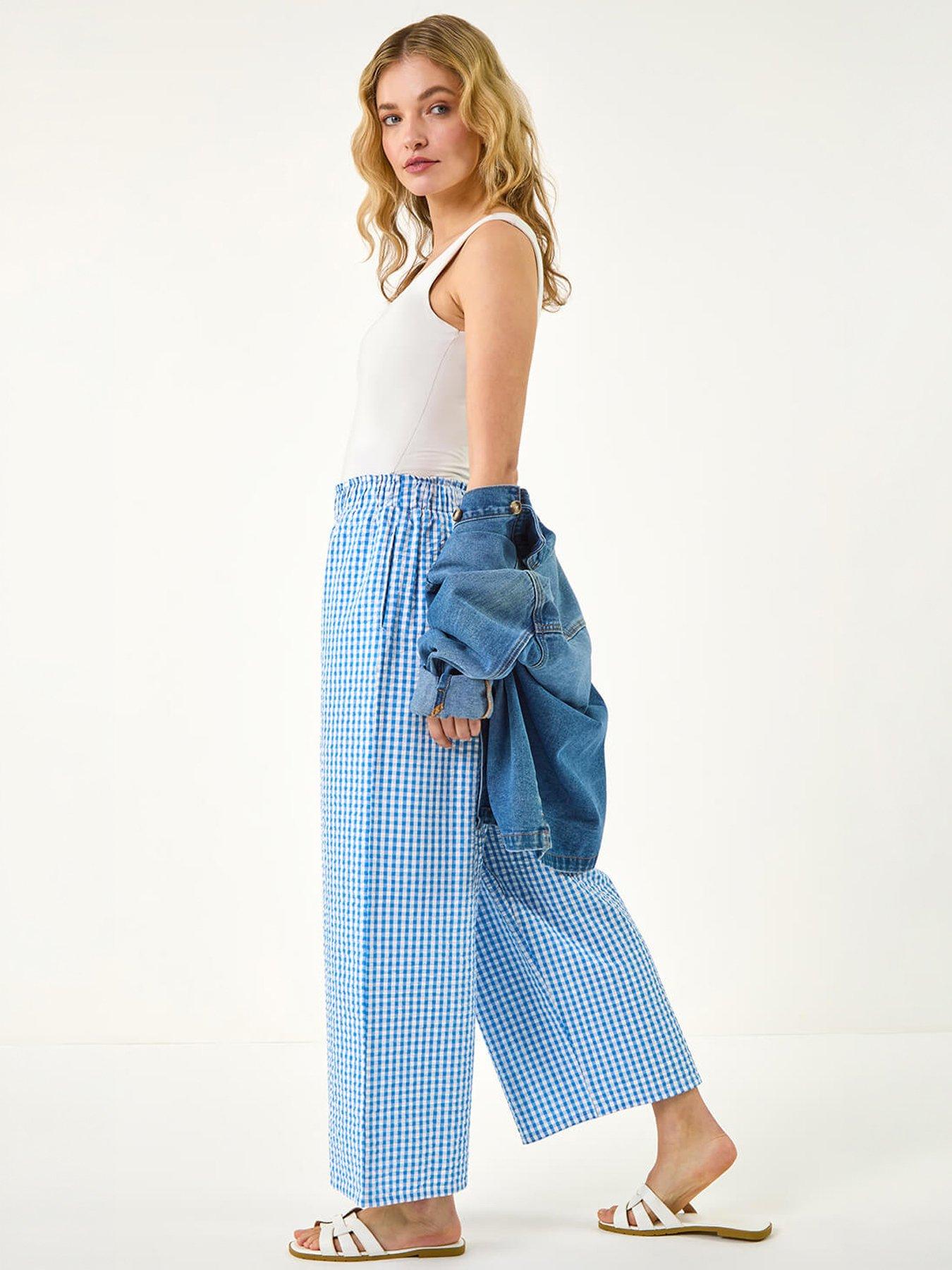 stillFront image of roman-dusk-gingham-culottes