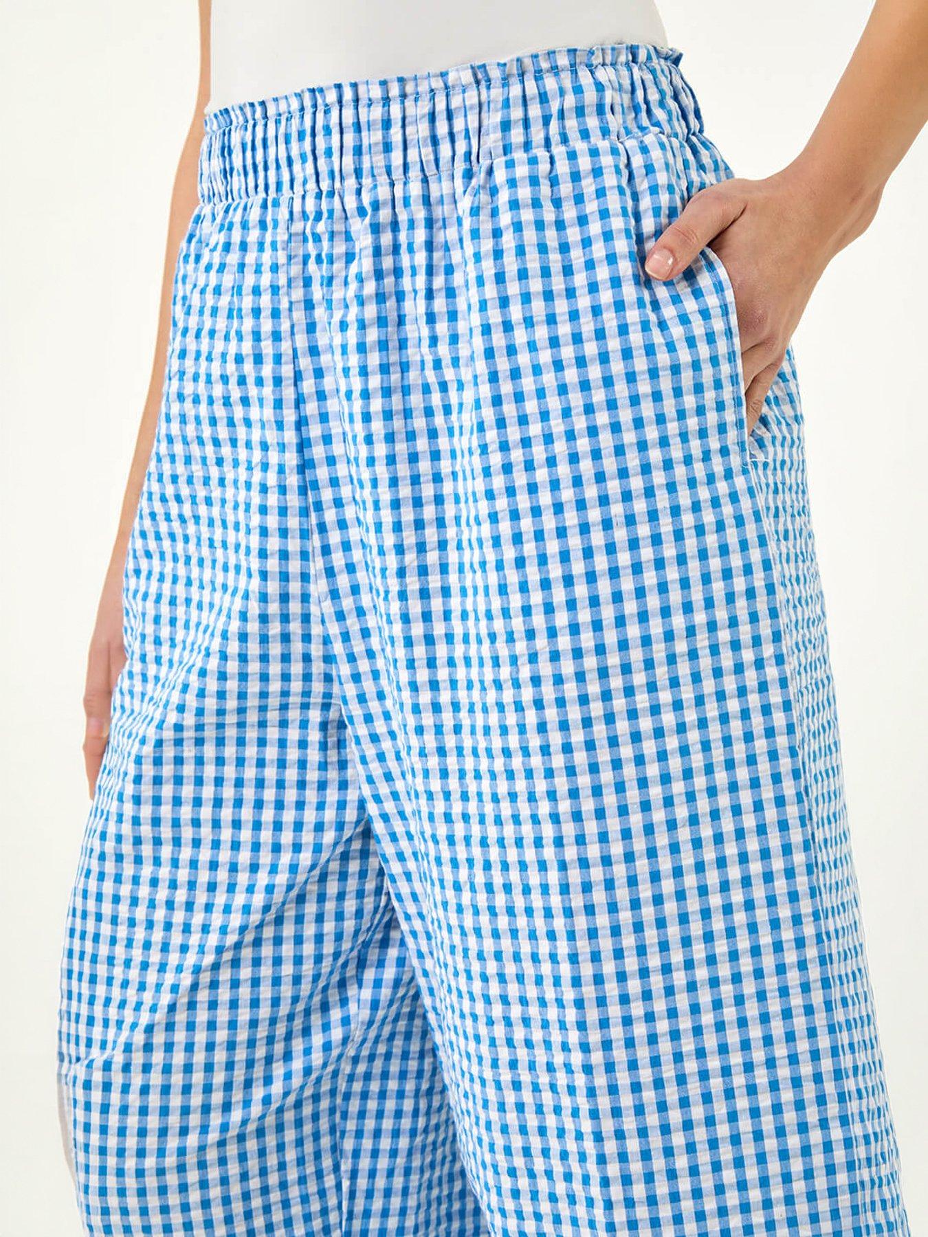  image of roman-dusk-gingham-culottes