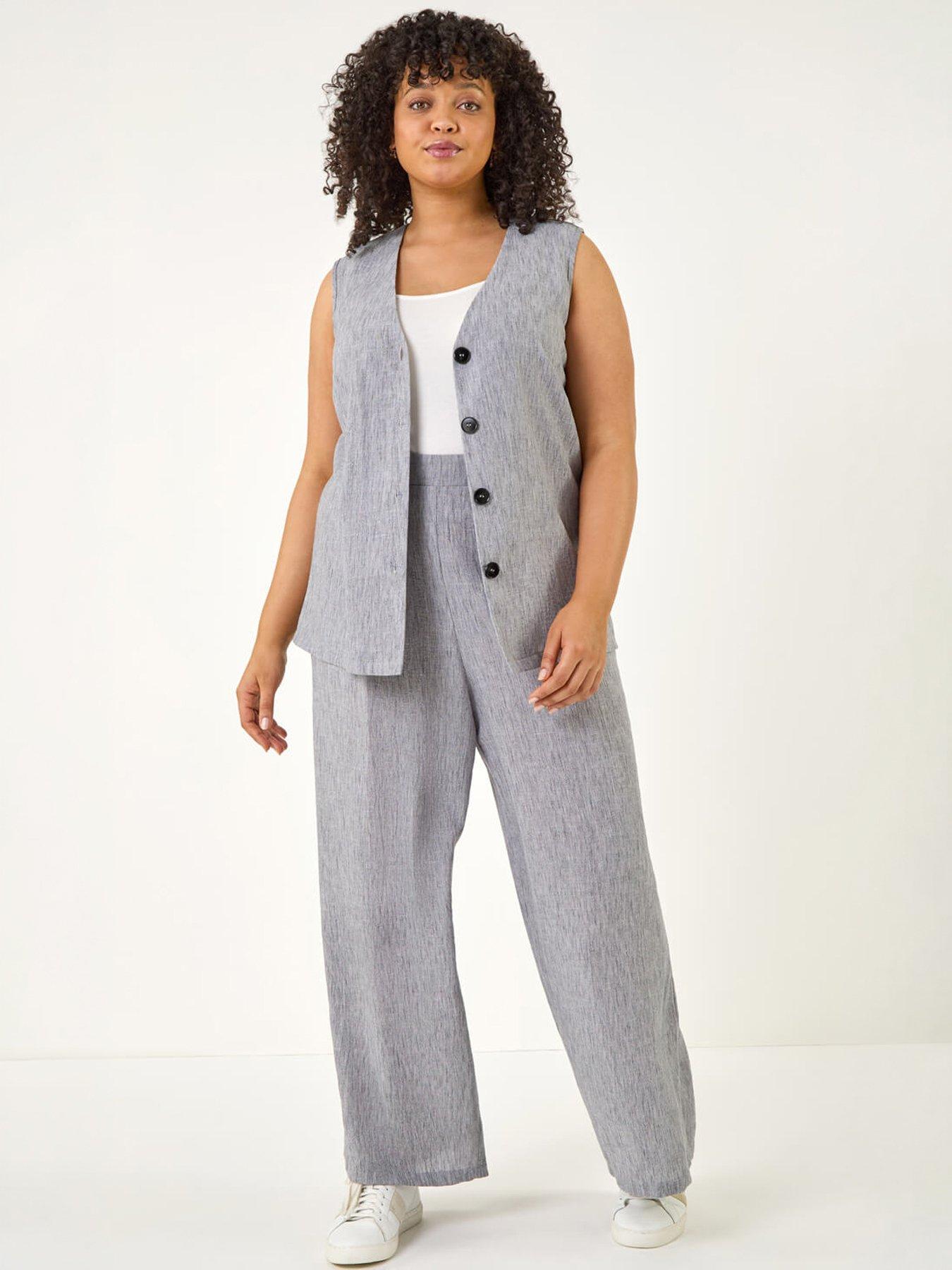 Image 5 of 5 of Roman Curve Wide Leg Trousers