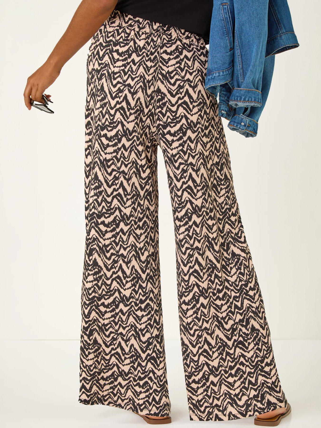 Image 2 of 5 of Roman Abstract Wide Leg Trouser