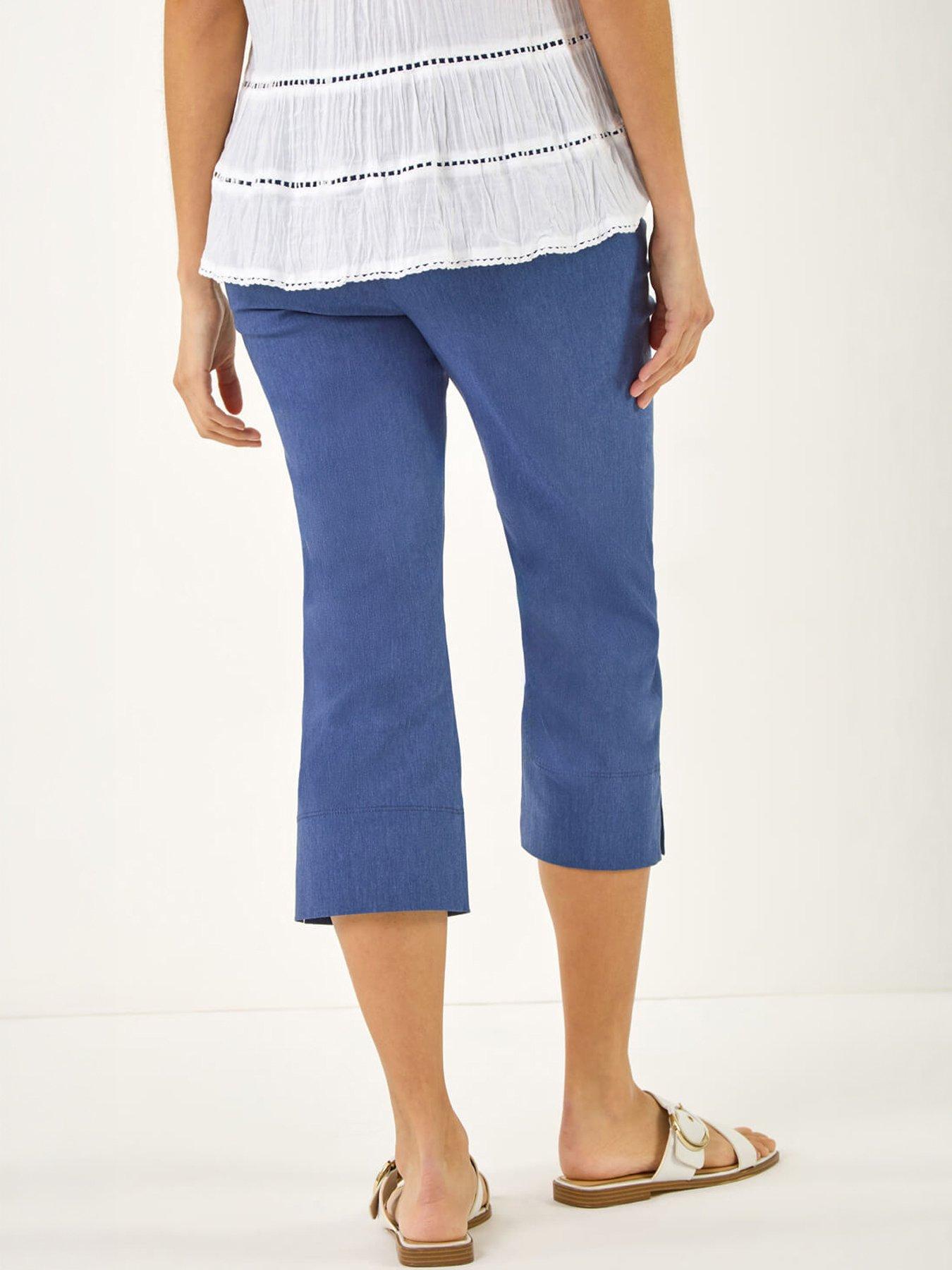 Image 4 of 5 of Roman Denim Side Split Stretch Trouser