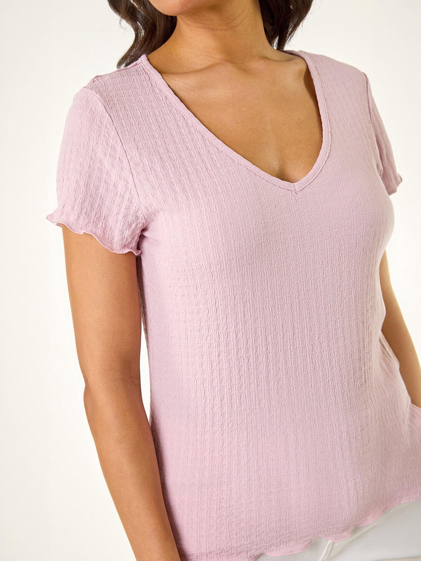 Image 2 of 5 of Roman Textured Twist Front Lettuce Edge Top