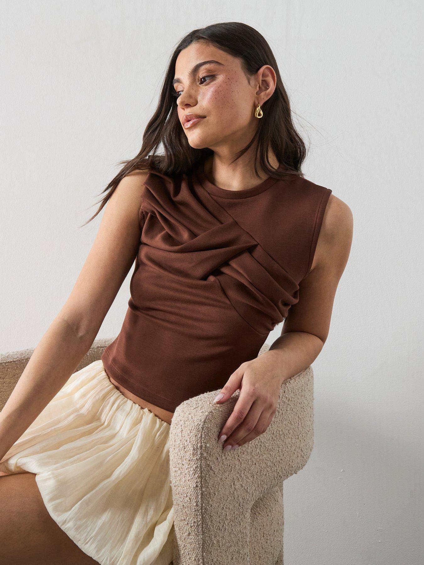 AllSaints Nella Tank - Brown