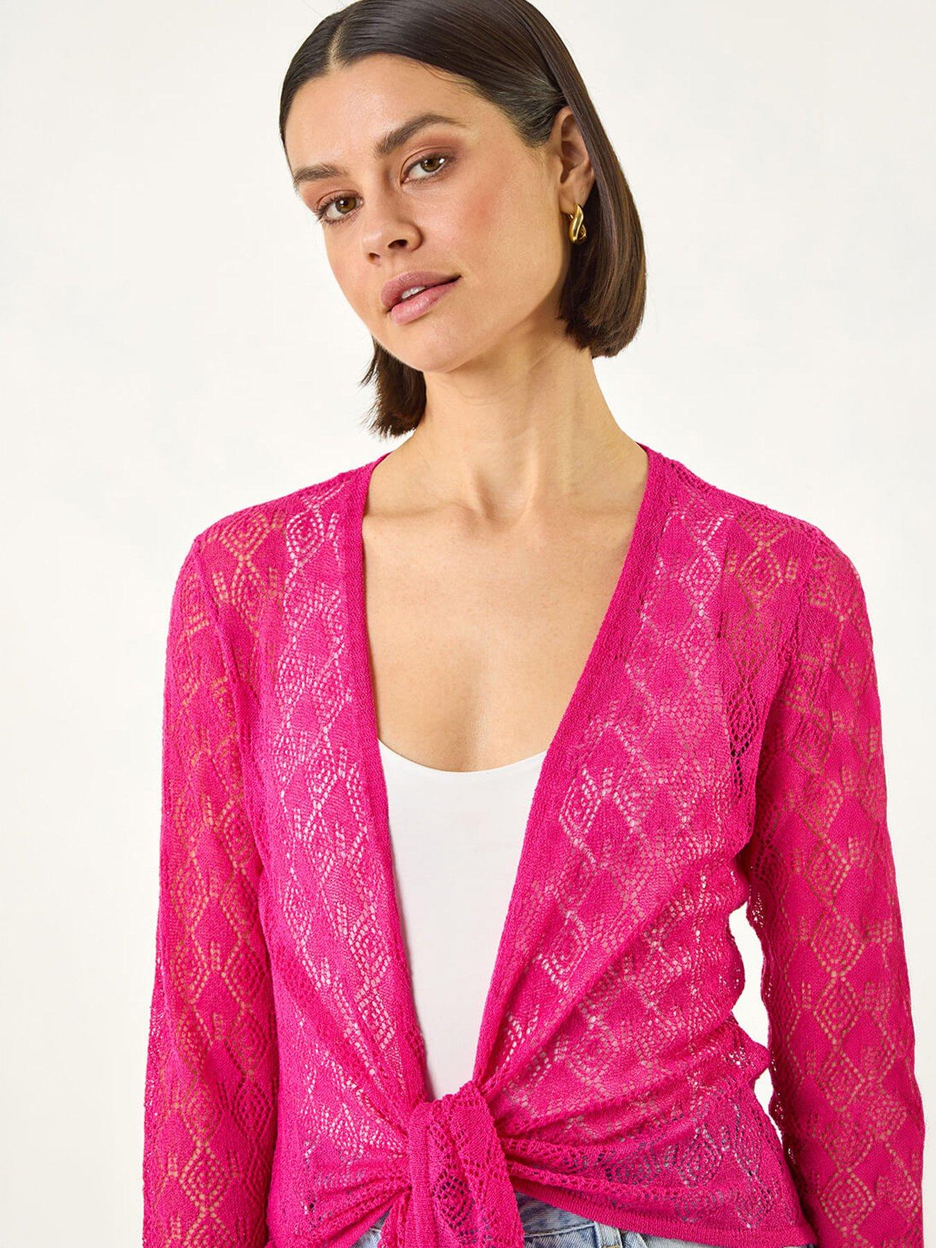 Image 3 of 5 of Roman Detailed Draped Knit Shrug