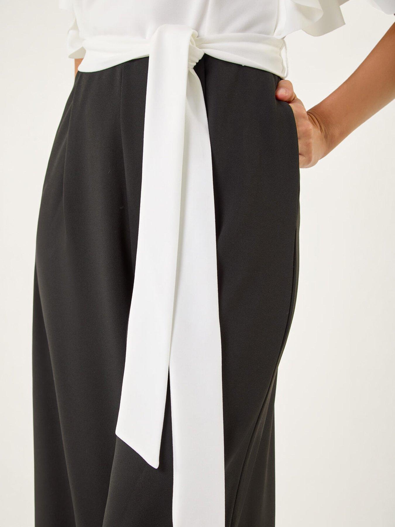  image of roman-colour-block-v-neck-jumpsuit