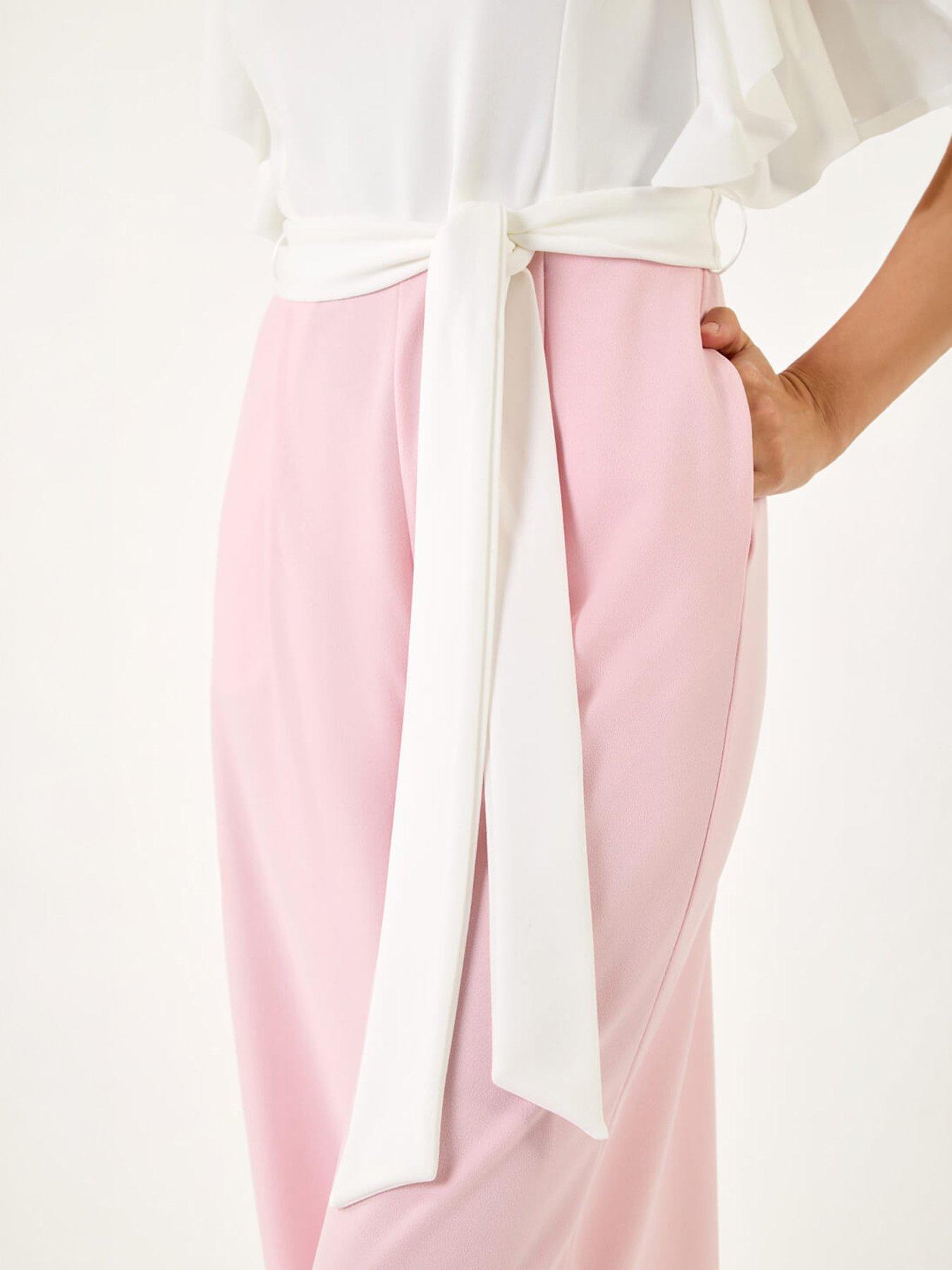 Image 2 of 5 of Roman Colour Block V-neck Jumpsuit