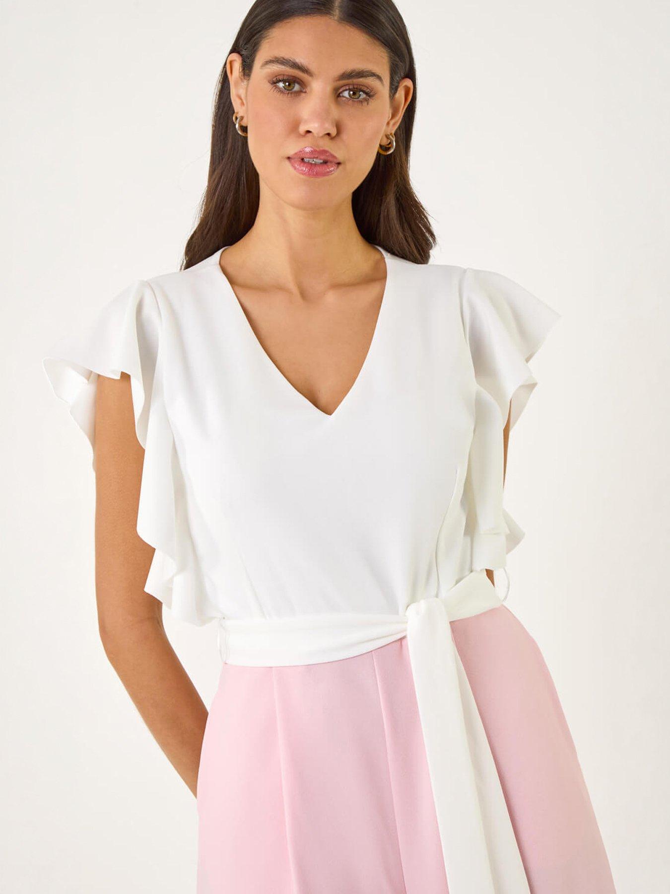 Image 3 of 5 of Roman Colour Block V-neck Jumpsuit