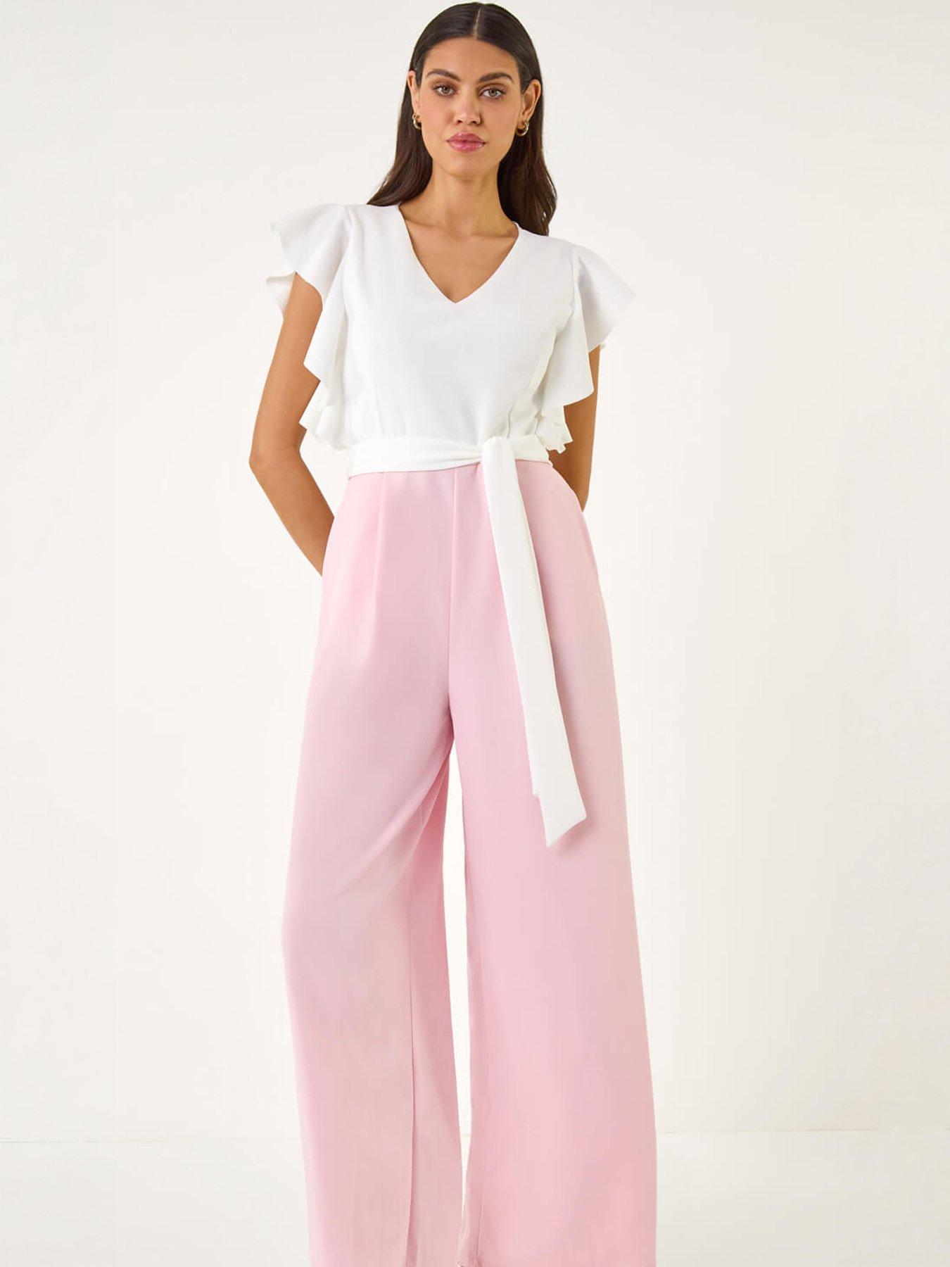 Image 5 of 5 of Roman Colour Block V-neck Jumpsuit
