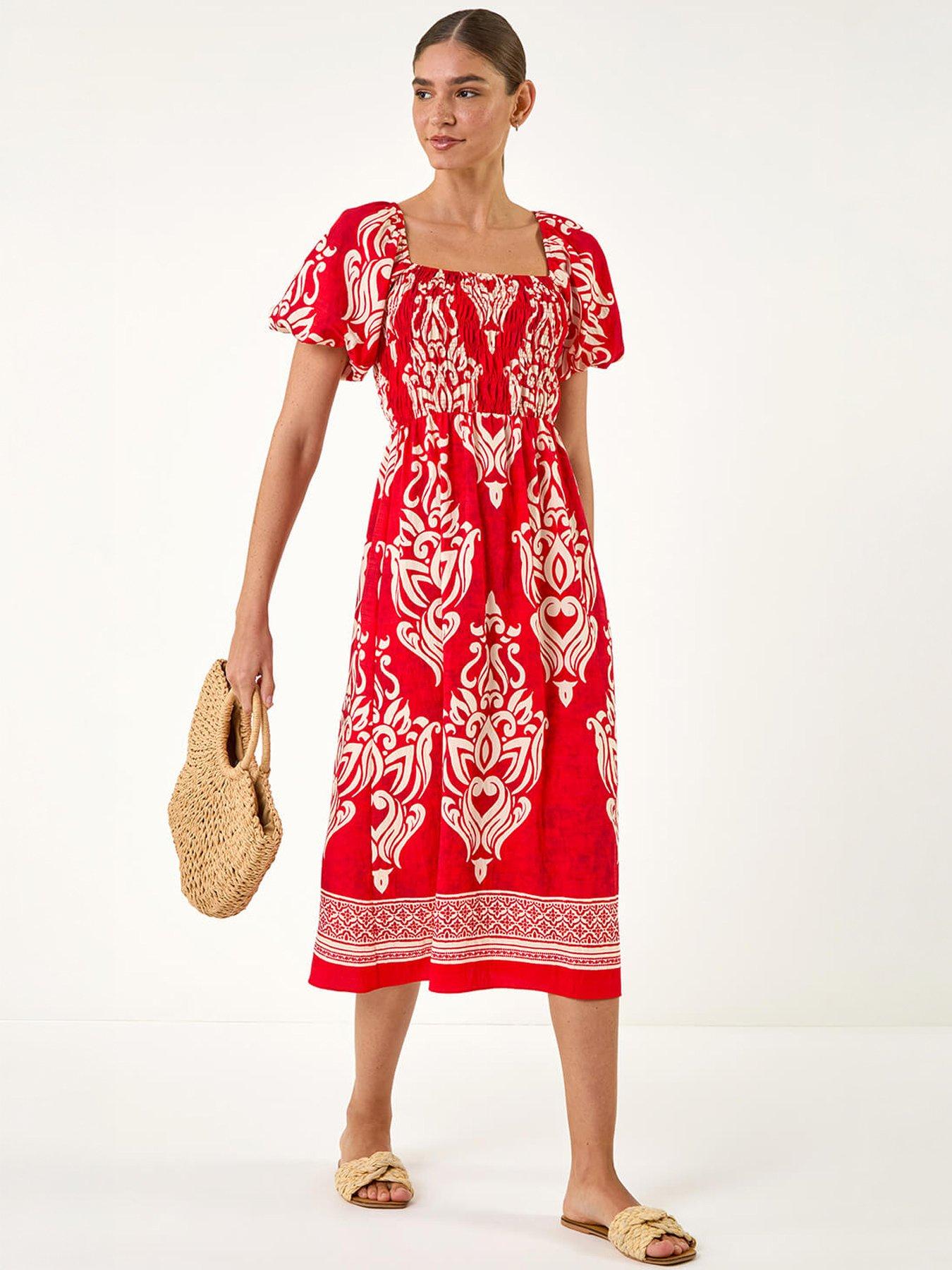  image of roman-puff-sleeve-midi-dress