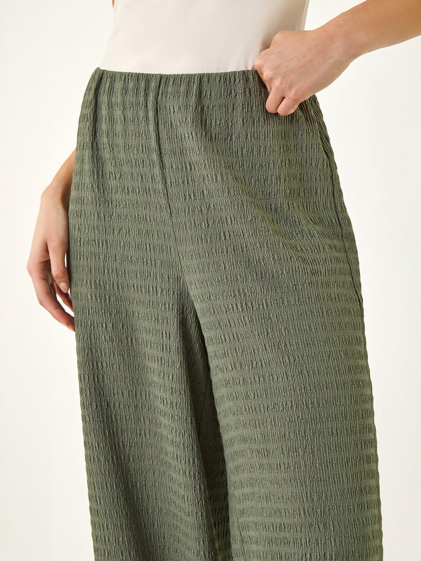 Image 2 of 5 of Roman Petite Textured Stretch Trouser