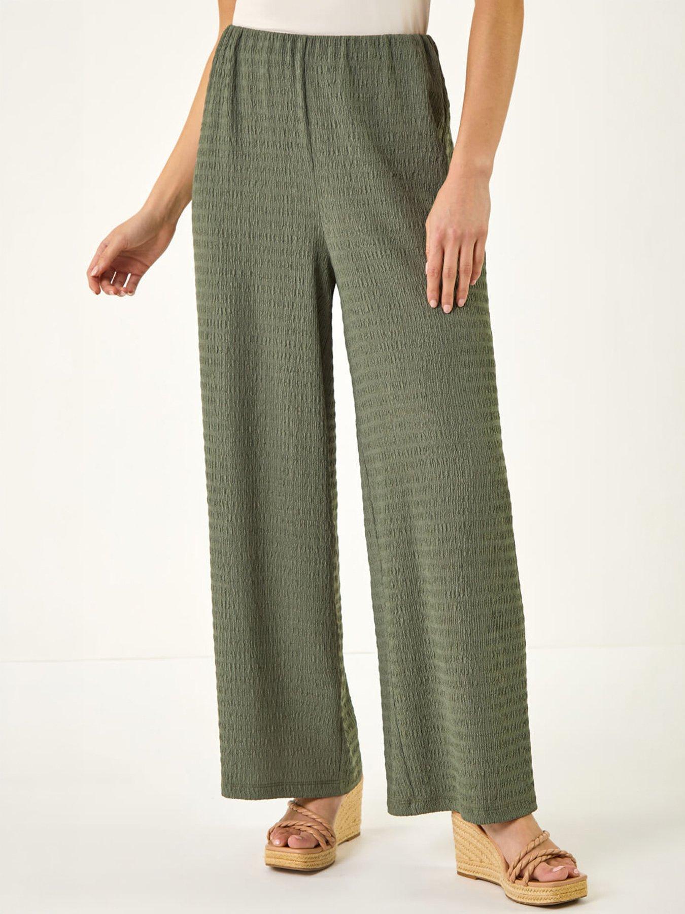 Image 3 of 5 of Roman Petite Textured Stretch Trouser