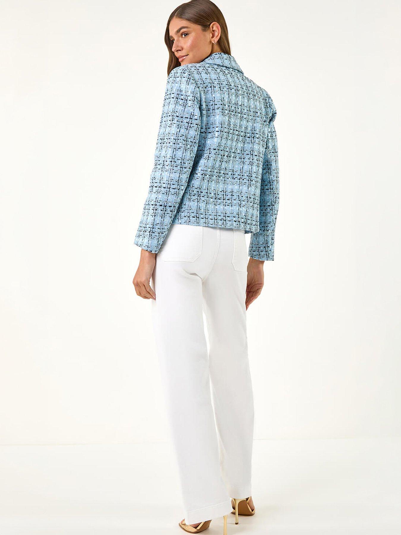 Image 4 of 5 of Roman Buttoned Boucle Jacket