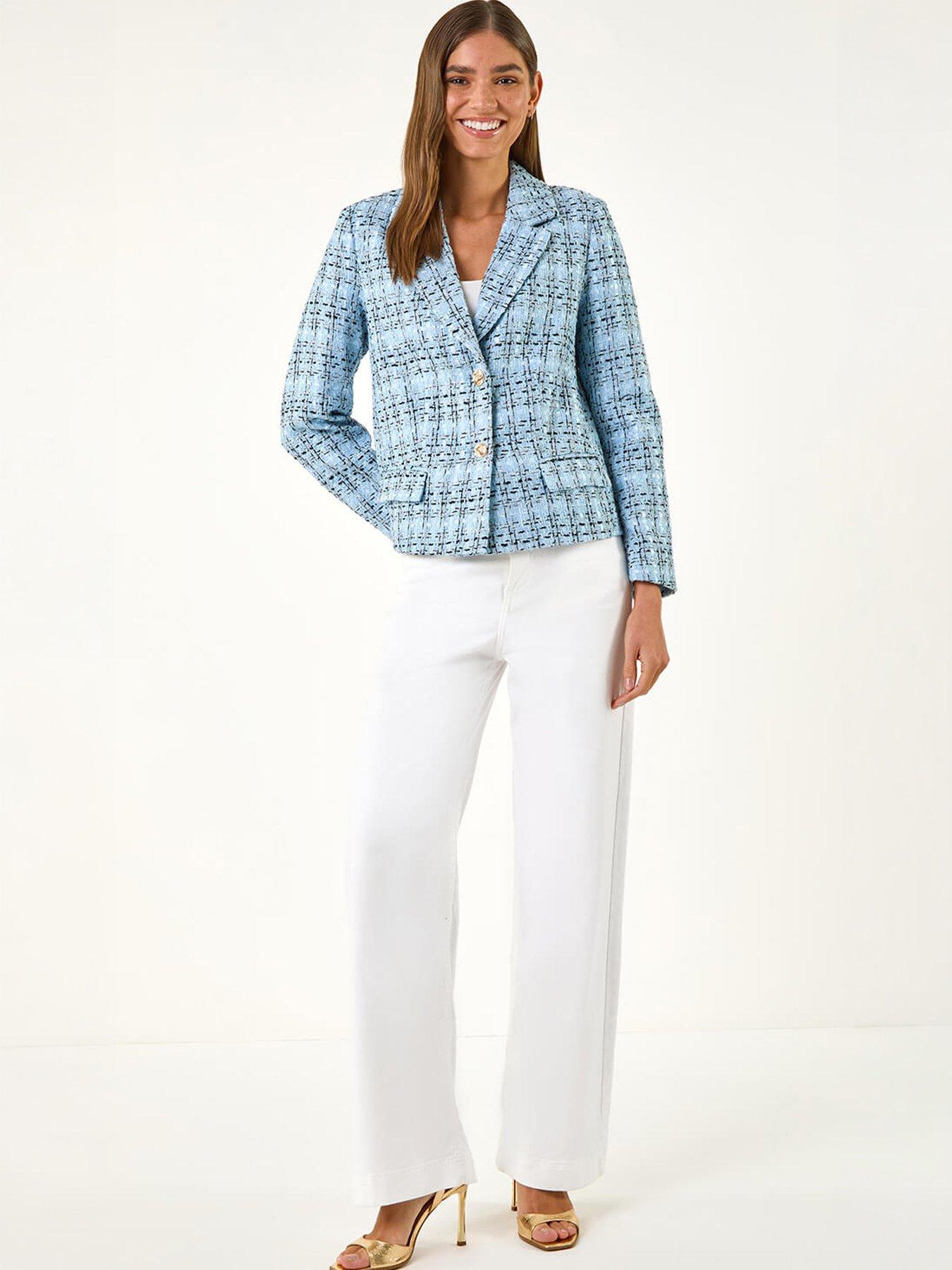Image 5 of 5 of Roman Buttoned Boucle Jacket