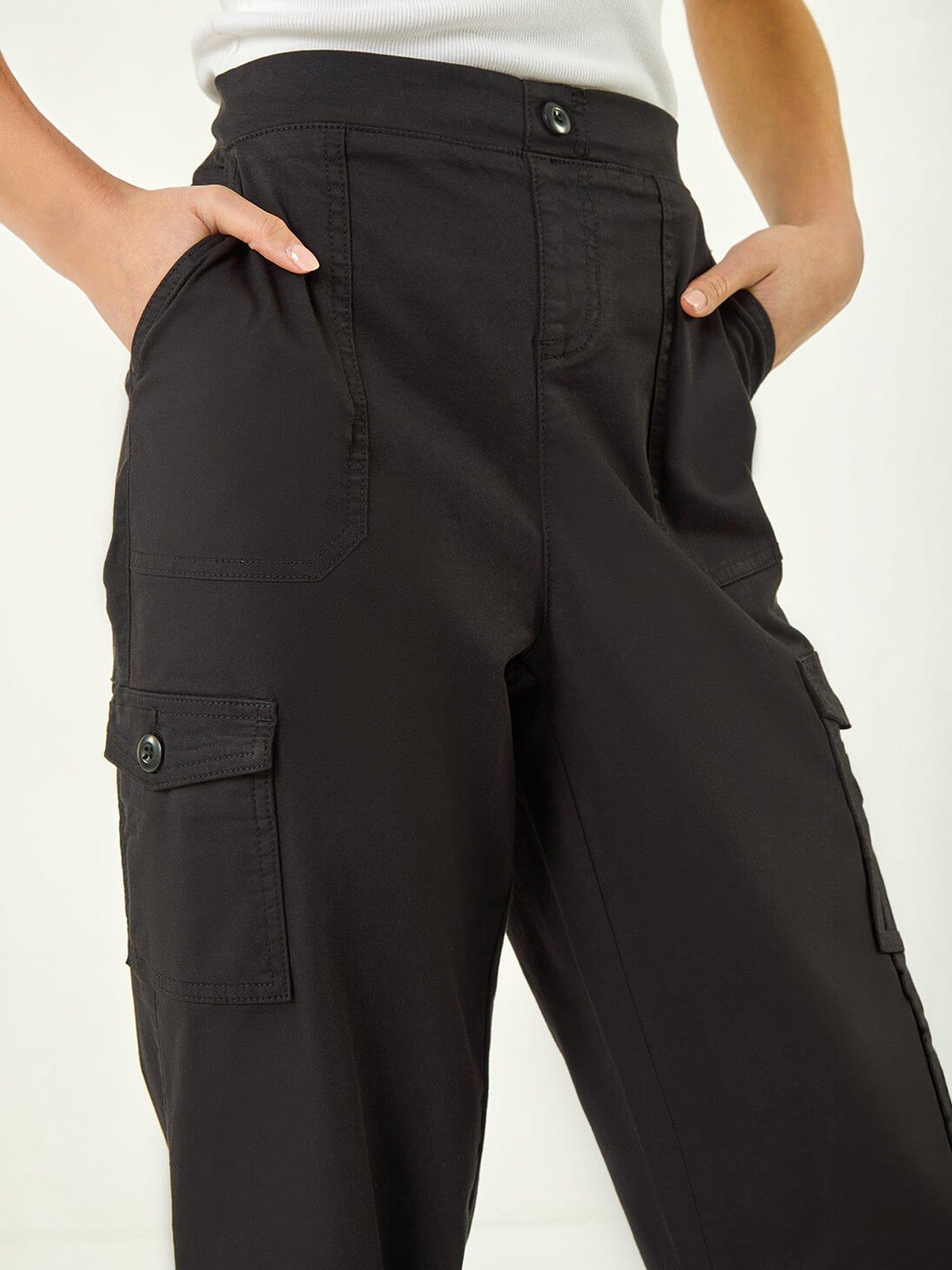 Image 2 of 5 of Roman Petite Cotton Cargo Stretch Trousers