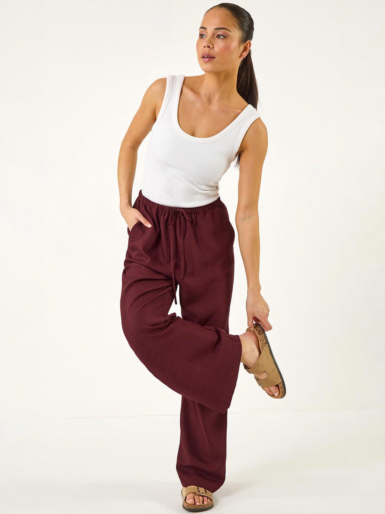  image of roman-petite-pull-on-woven-trouser