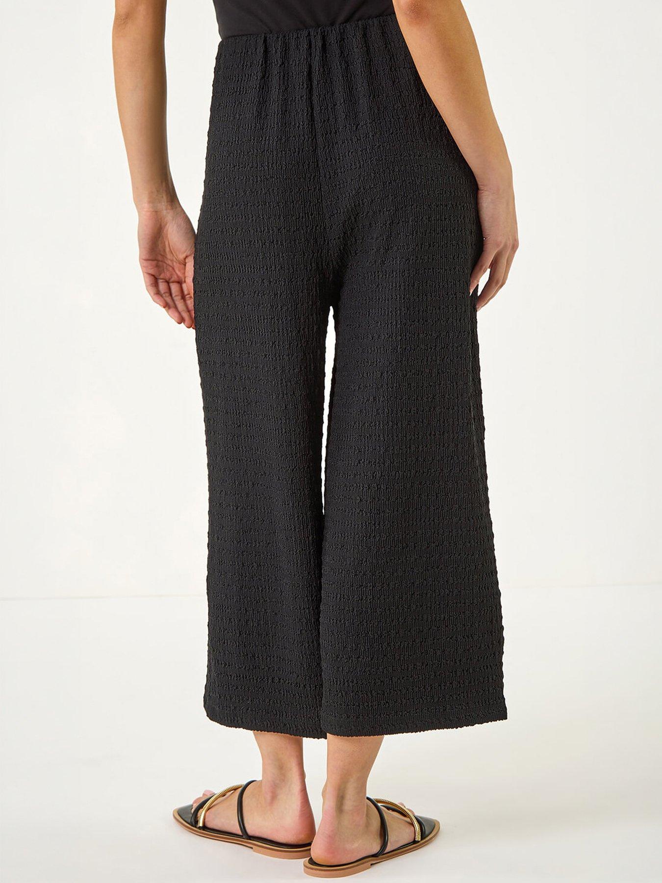  image of roman-petite-textured-cropped-stretch-trouser