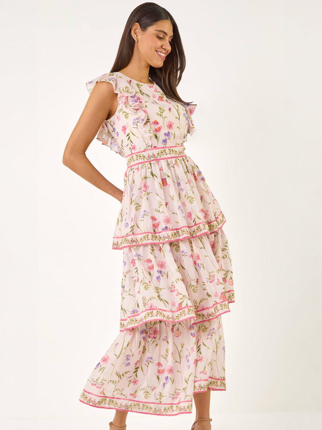 Image 3 of 5 of Roman Border Frill Dress
