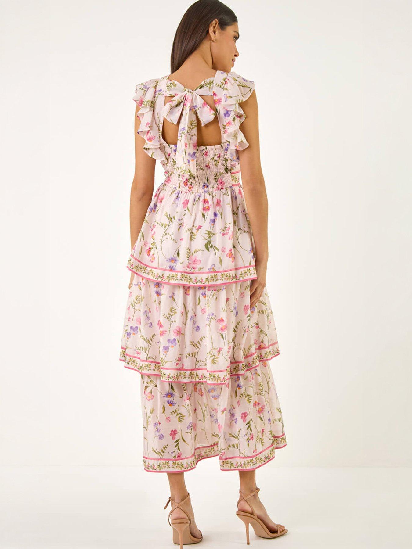 Image 4 of 5 of Roman Border Frill Dress