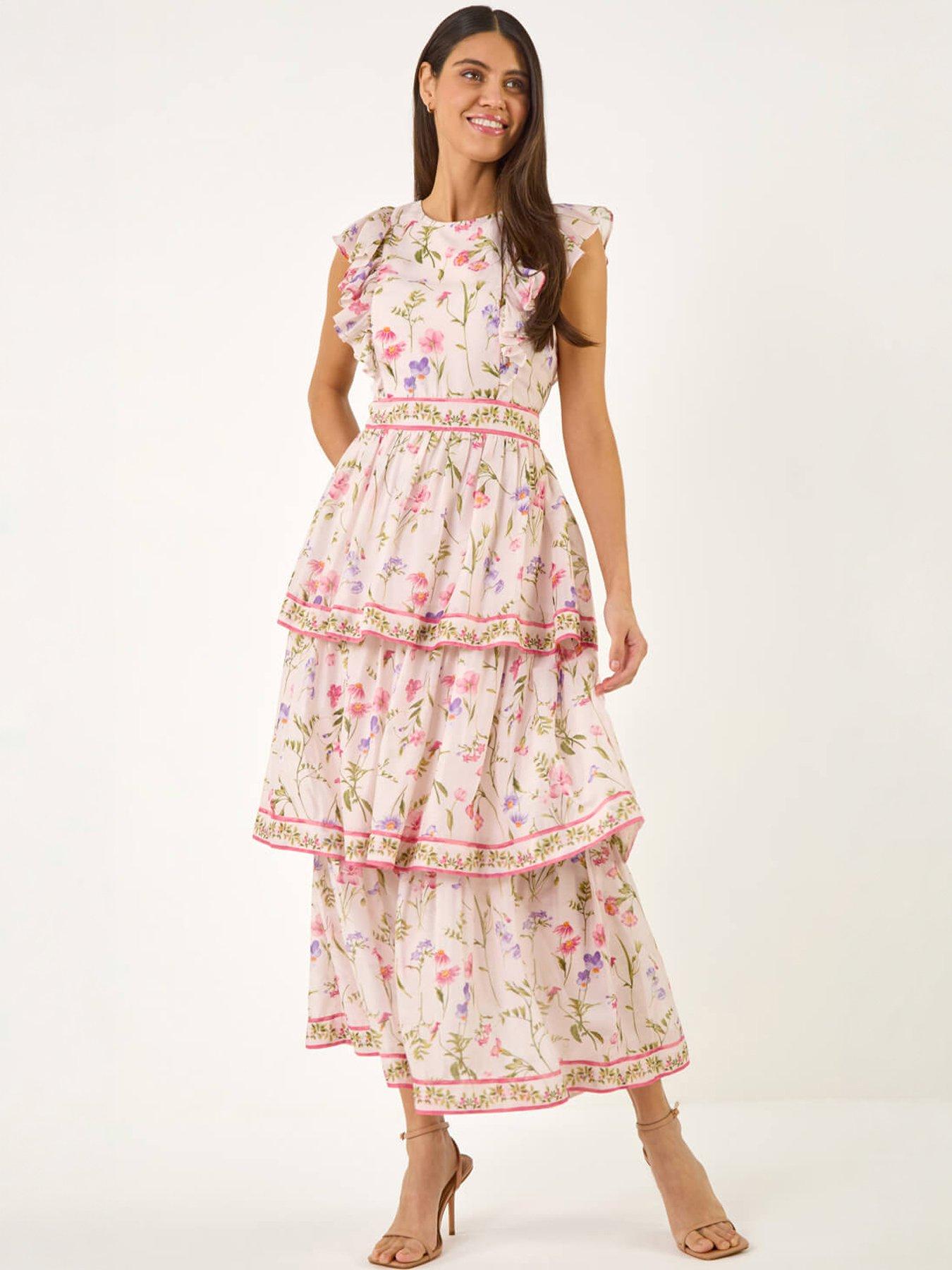 Image 5 of 5 of Roman Border Frill Dress
