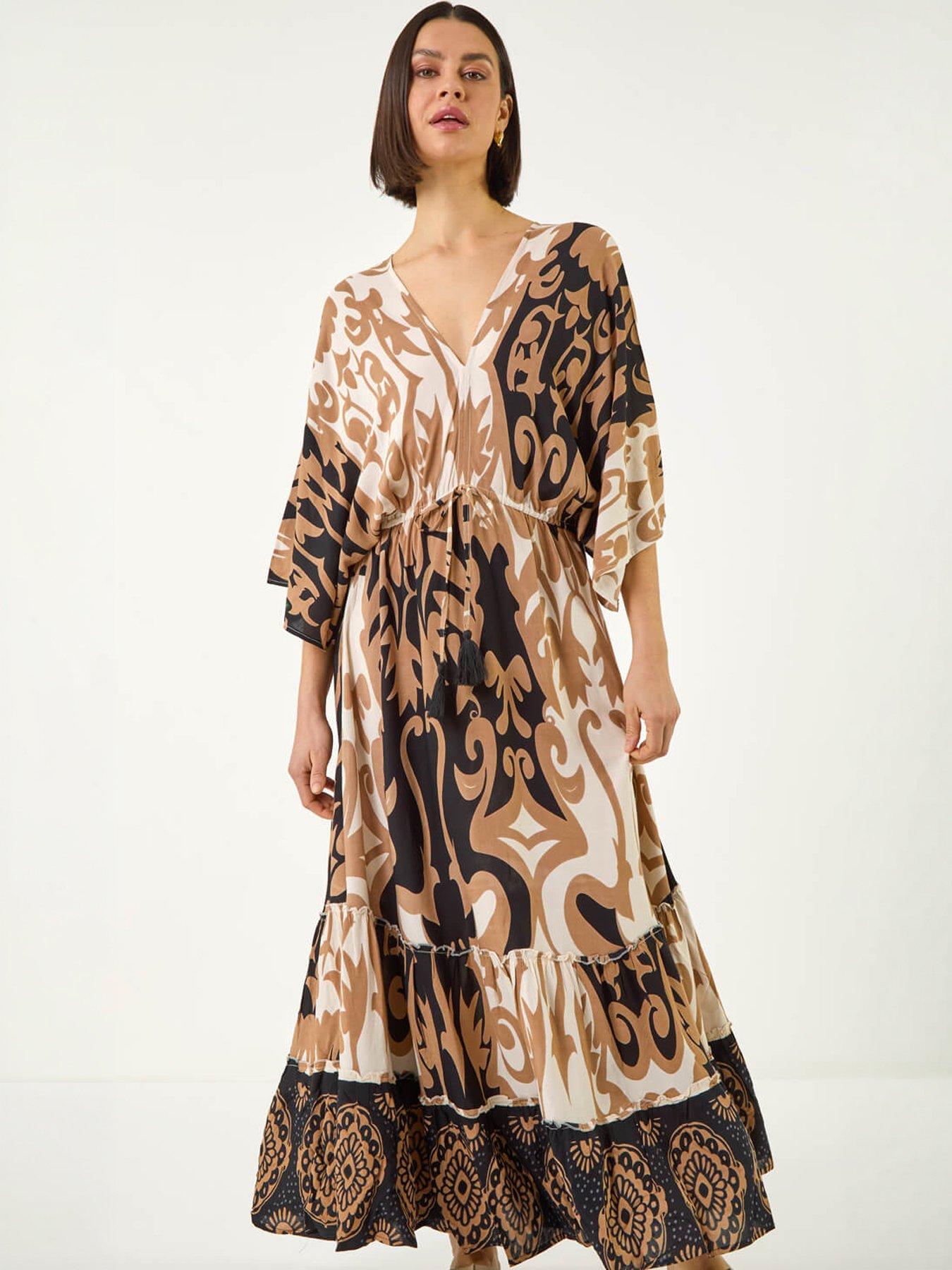  image of roman-boho-border-print-maxi-dress