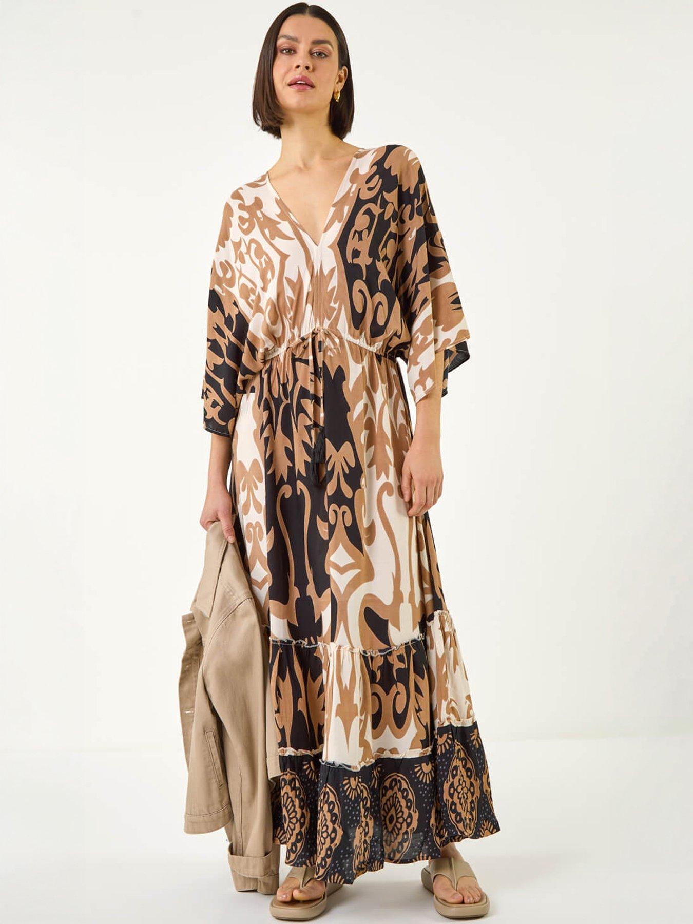  image of roman-boho-border-print-maxi-dress