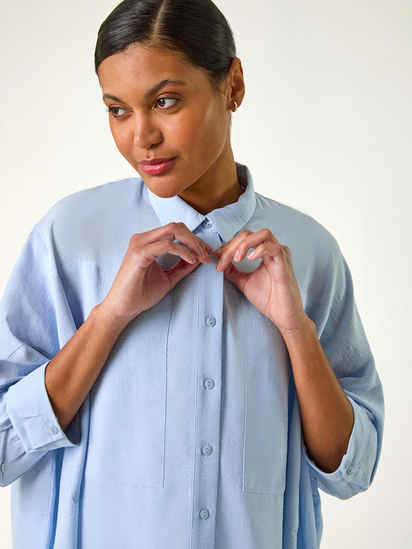 Image 3 of 5 of Roman Boxy Relaxed Blouse