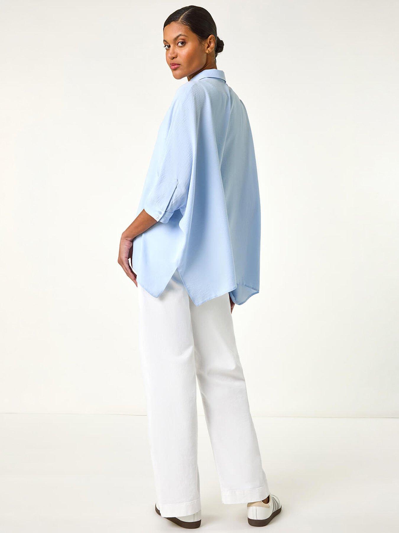 Image 4 of 5 of Roman Boxy Relaxed Blouse