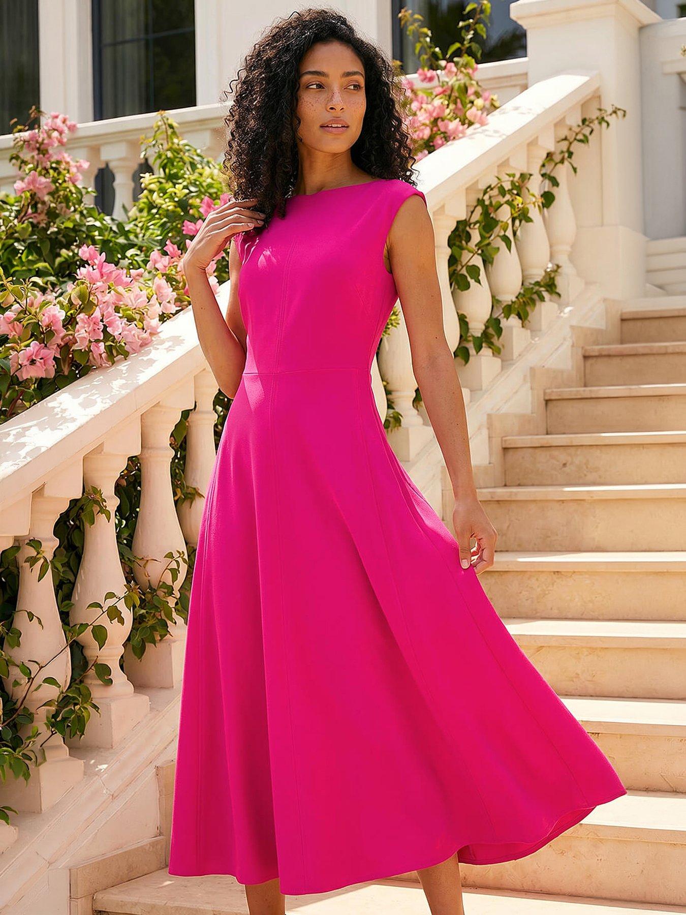 Roman Fit  &  Flare Midi Dress
