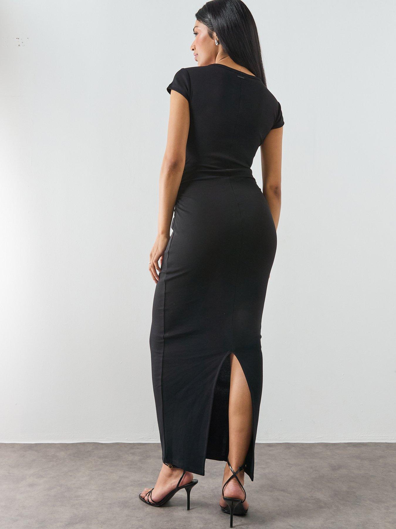 Image 2 of 6 of AllSaints Katarina Dress - Black